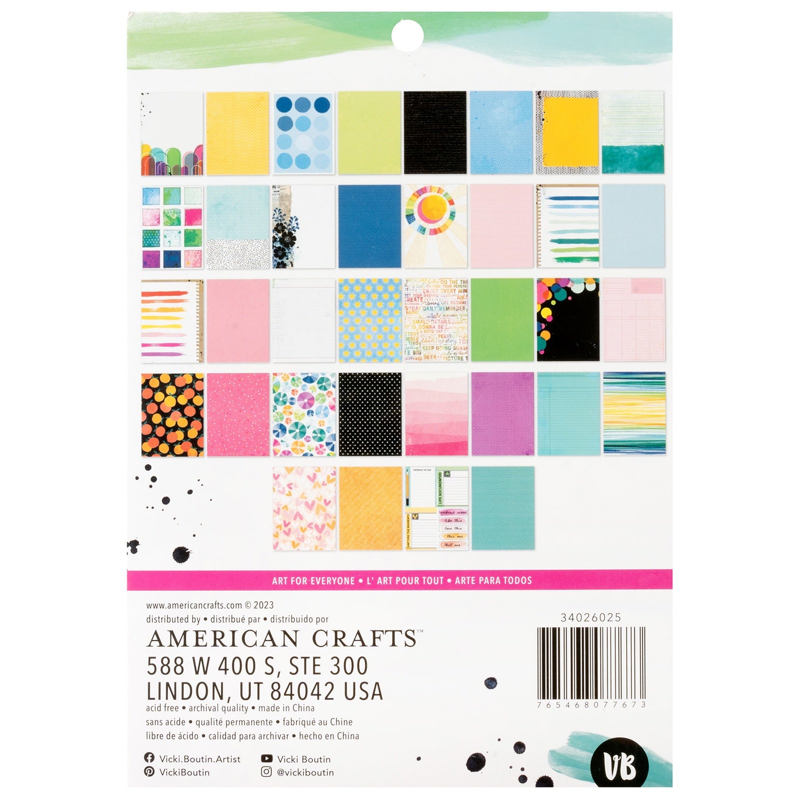 Vicki Boutin Bold And Bright 6x8" Paper Pad