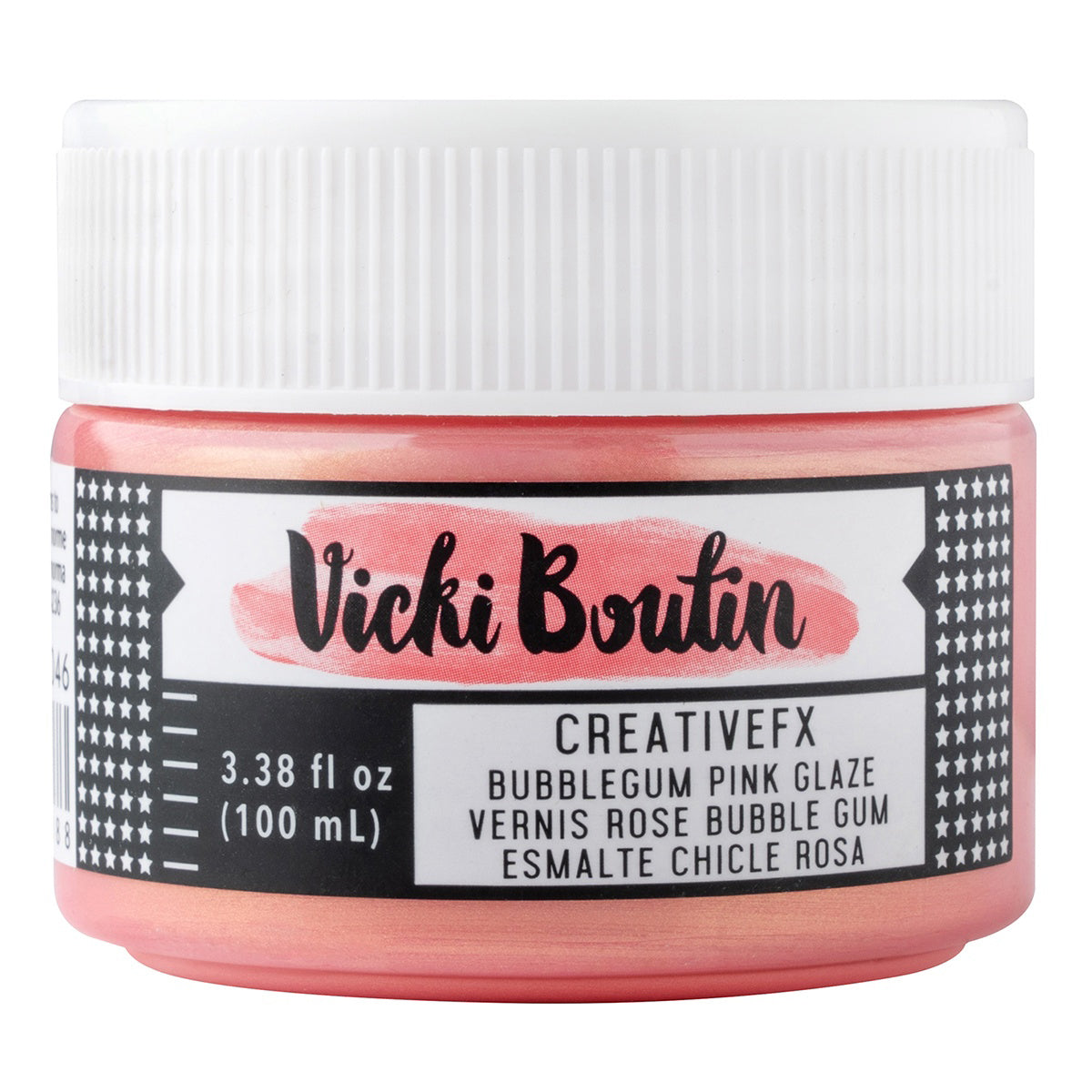 Vicki Boutin Bold And Bright Creative FX Texture Paste - Bubblegum Pink Glaze