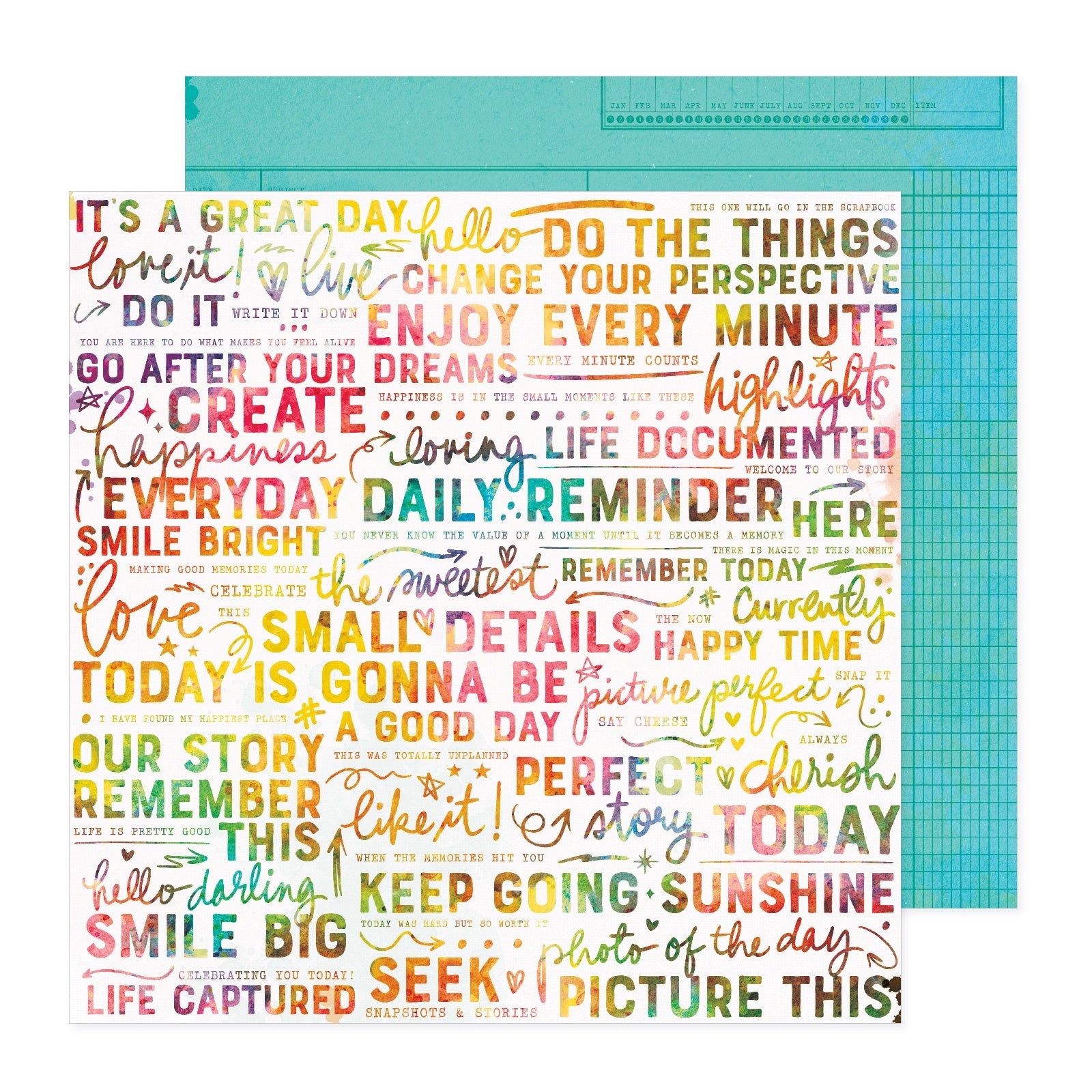 Vicki Boutin Bold And Bright Double-Sided 12x12" Cardstock - 25 sheets, Available in Multiple Styles