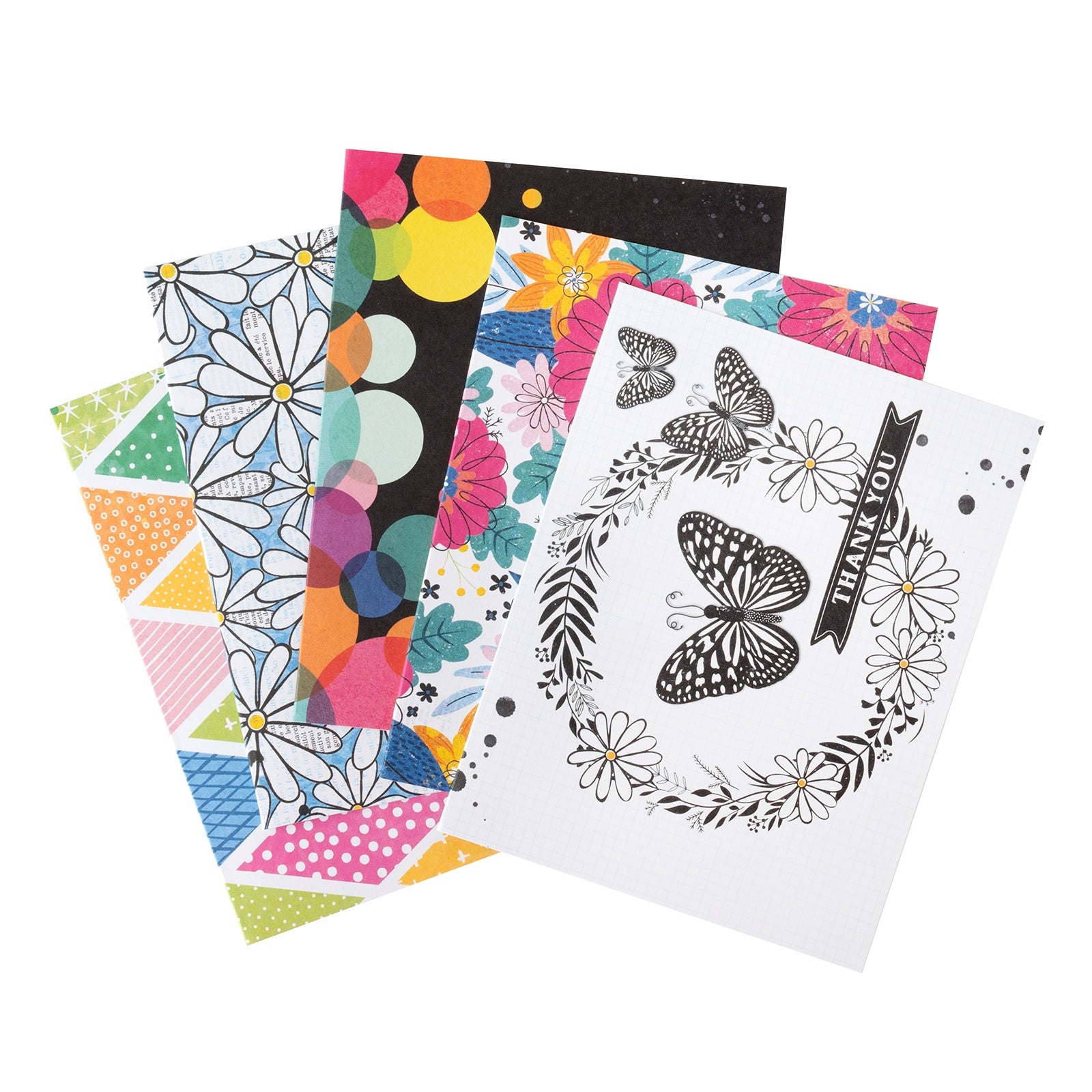 American Crafts A2 Cards with Envelopes - Vicki Boutin Bold And Bright, 40 pack