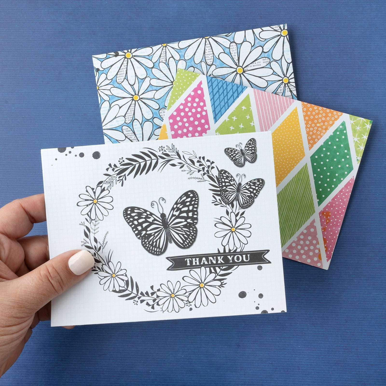 American Crafts A2 Cards with Envelopes - Vicki Boutin Bold And Bright, 40 pack