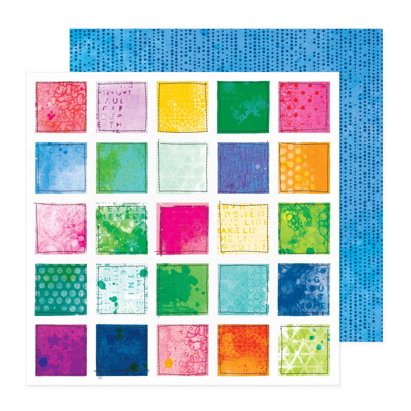 Vicki Boutin Bold And Bright Double-Sided 12x12" Cardstock - 25 sheets, Available in Multiple Styles