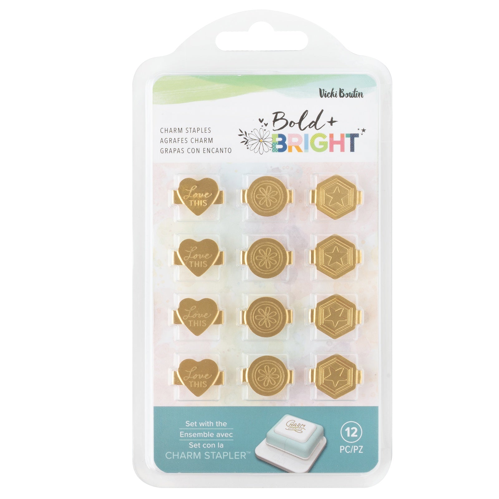 Vicki Boutin Bold And Bright Charm Staples - 12 Pieces