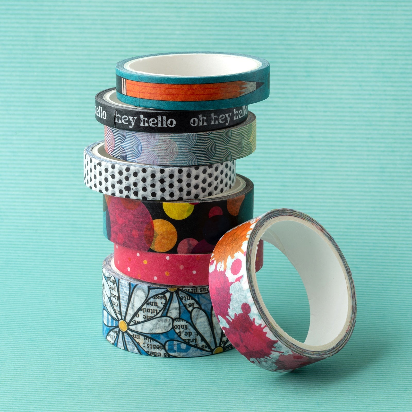 Vicki Boutin Bold And Bright Washi Tape - 8 pack