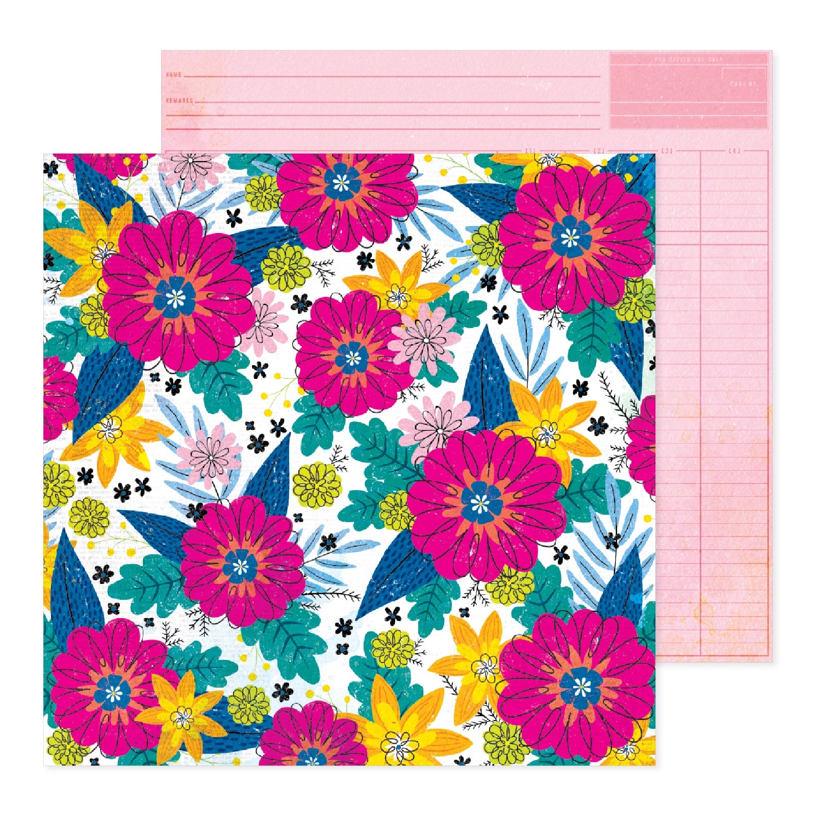 Vicki Boutin Bold And Bright Double-Sided 12x12" Cardstock - 25 sheets, Available in Multiple Styles