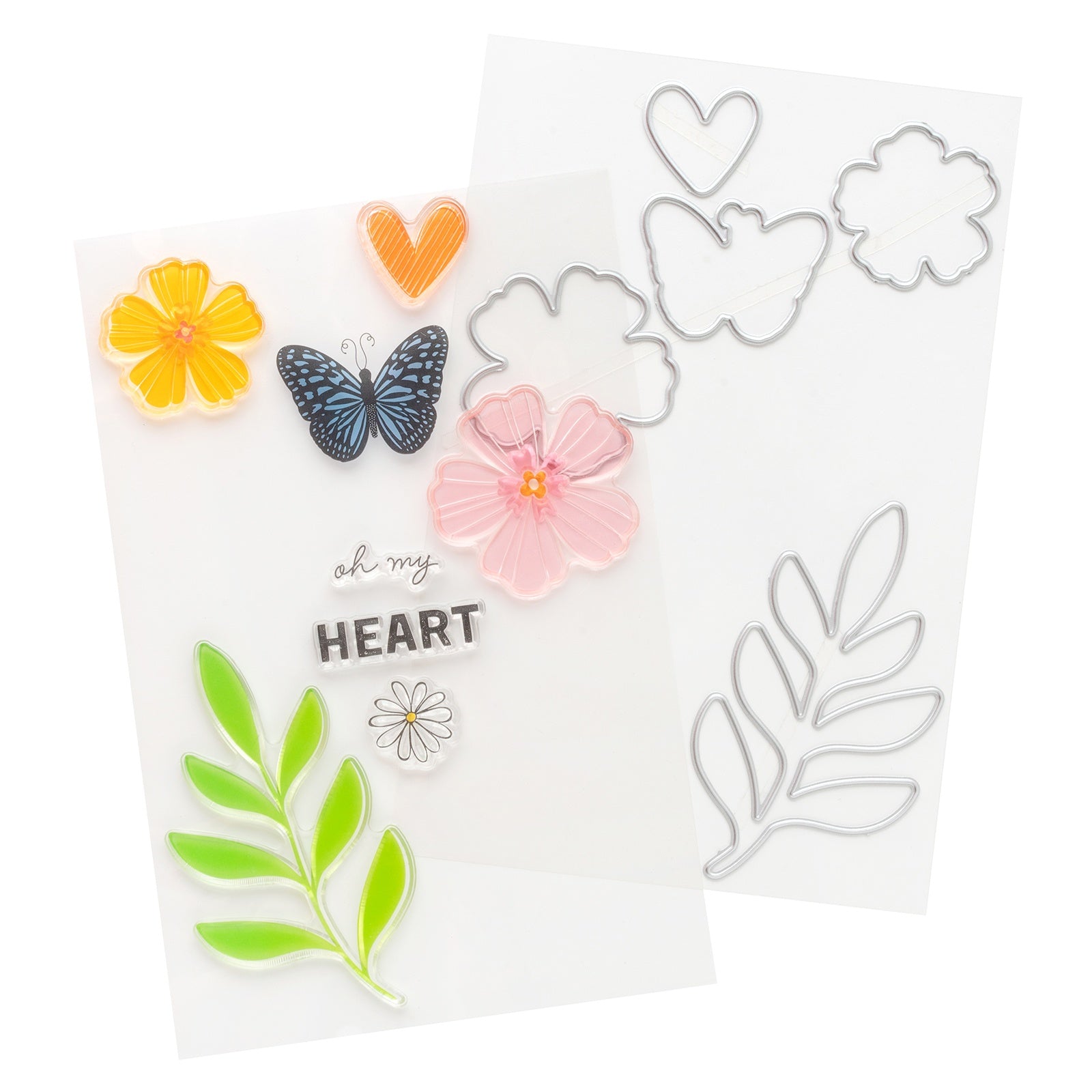 Vicki Boutin Bold And Bright Stamp & Die Set - Oh My Heart