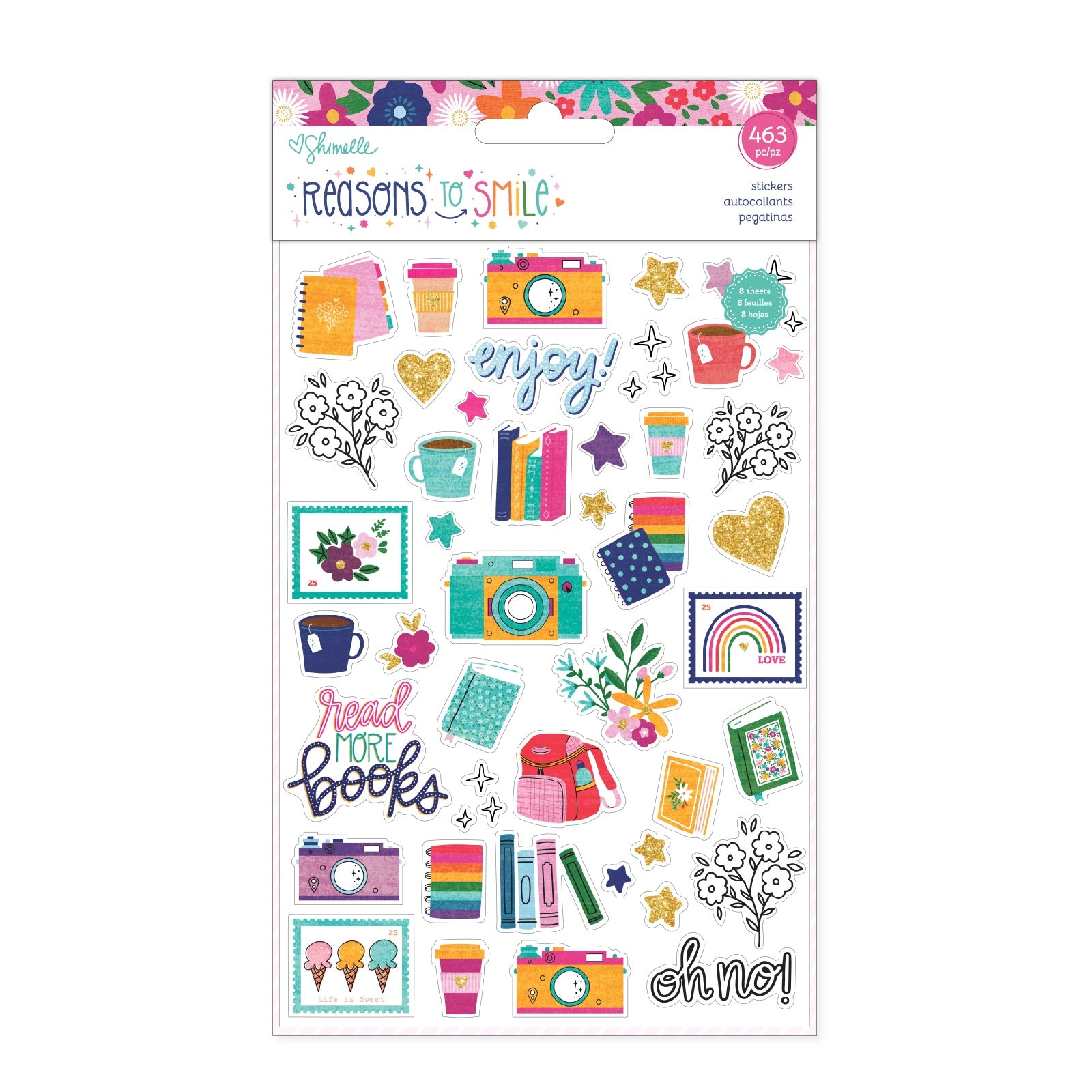 Shimelle Reasons To Smile Sticker Book - 463 Pieces