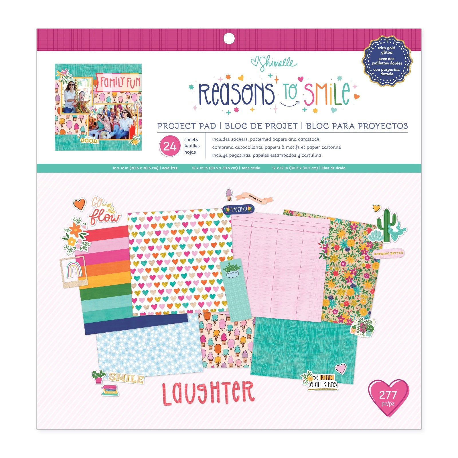 Shimelle Reasons To Smile 12x12" Project Pad