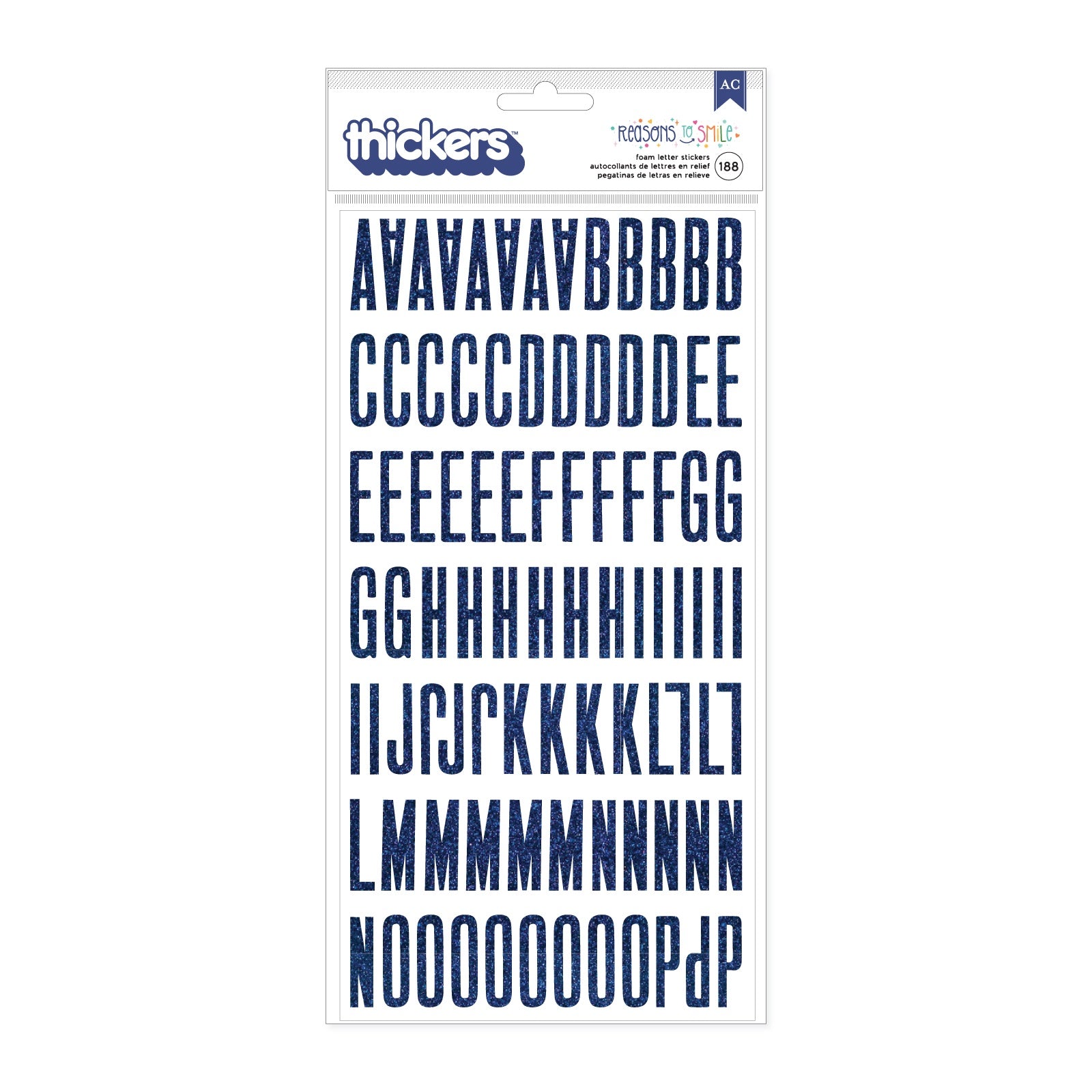 Shimelle Reasons To Smile Thickers Alphabet Sticker Set