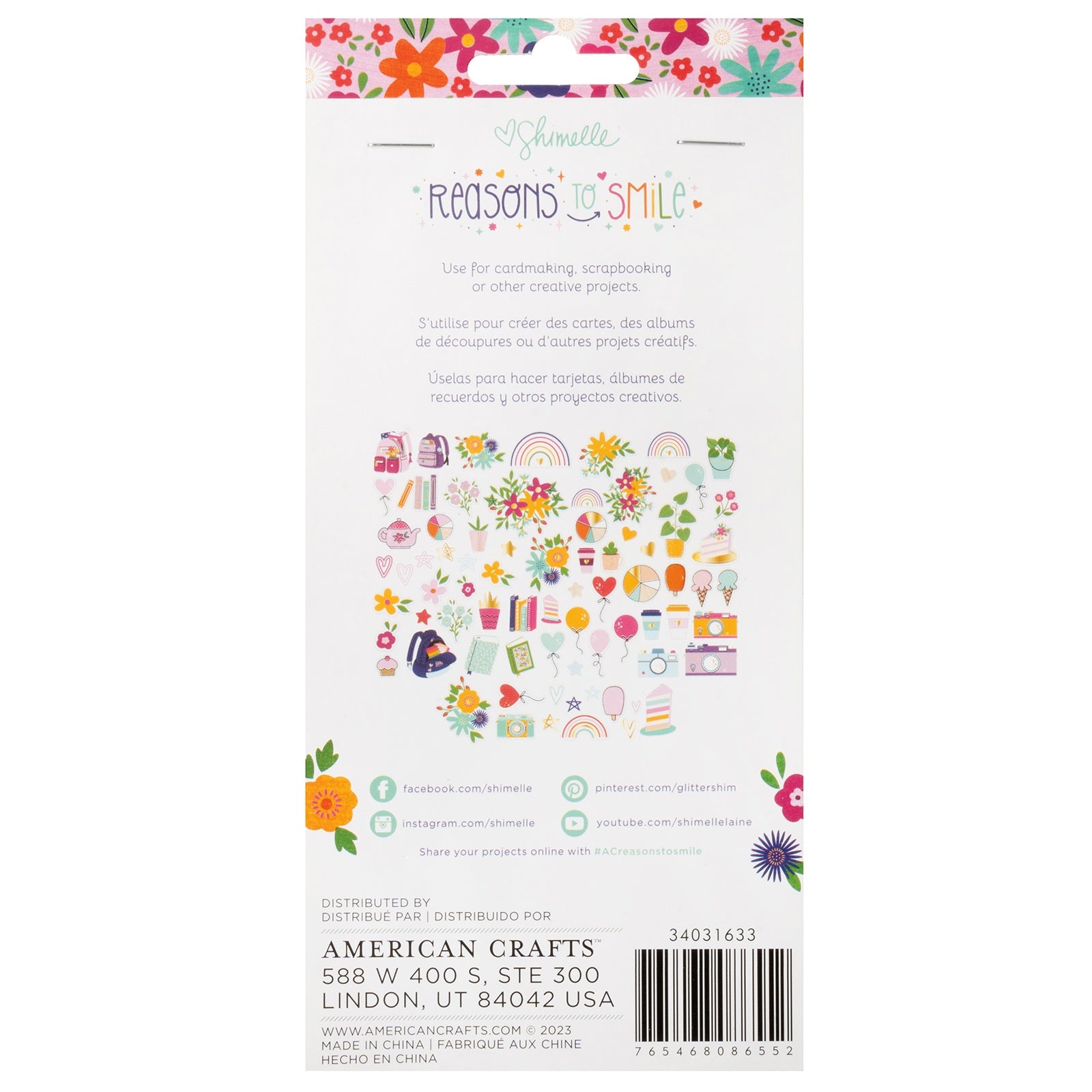 Shimelle Reasons To Smile Icons Ephemera Set