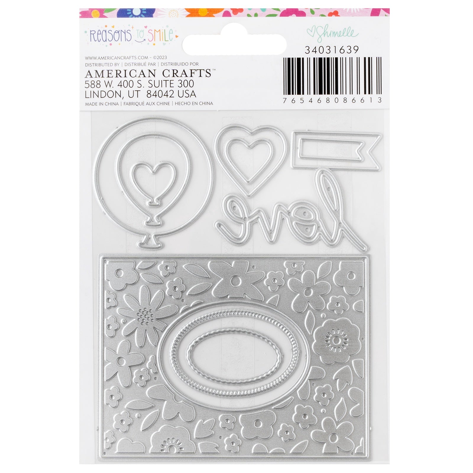 Shimelle Reasons To Smile Metal Die Set - 8 Pack