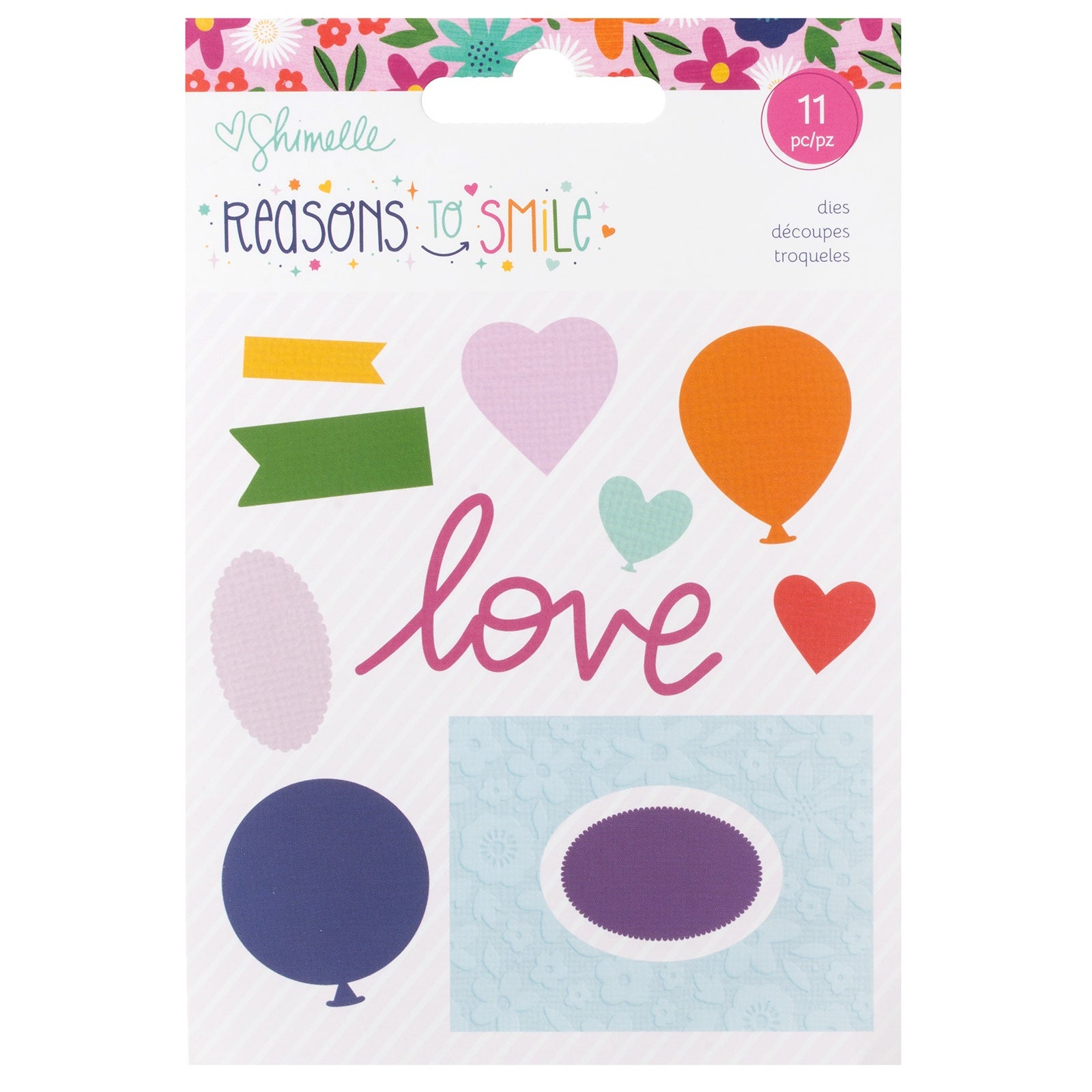 Shimelle Reasons To Smile Metal Die Set - 8 Pack