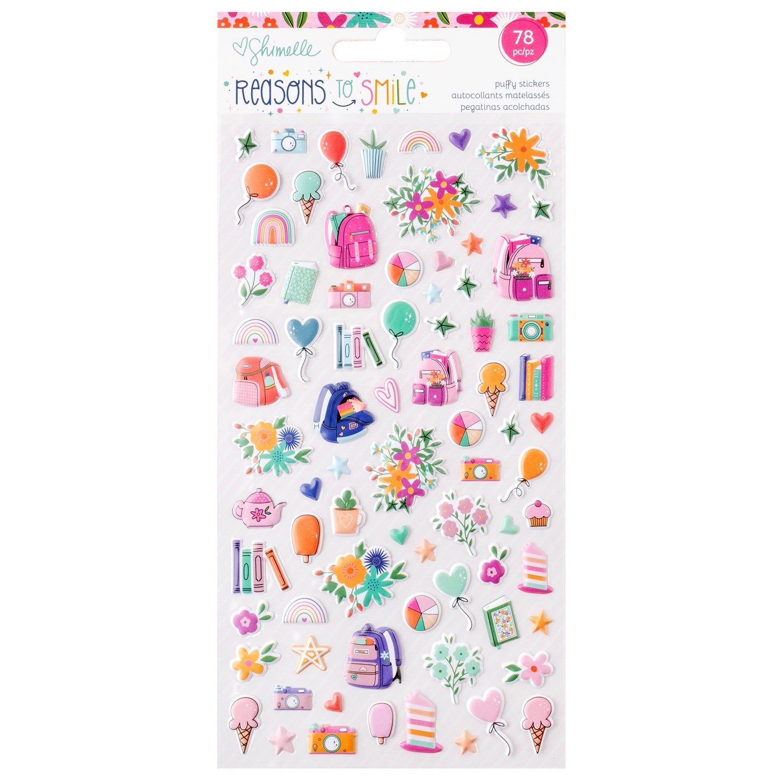 Shimelle Reasons To Smile Puffy Icons Sticker Set