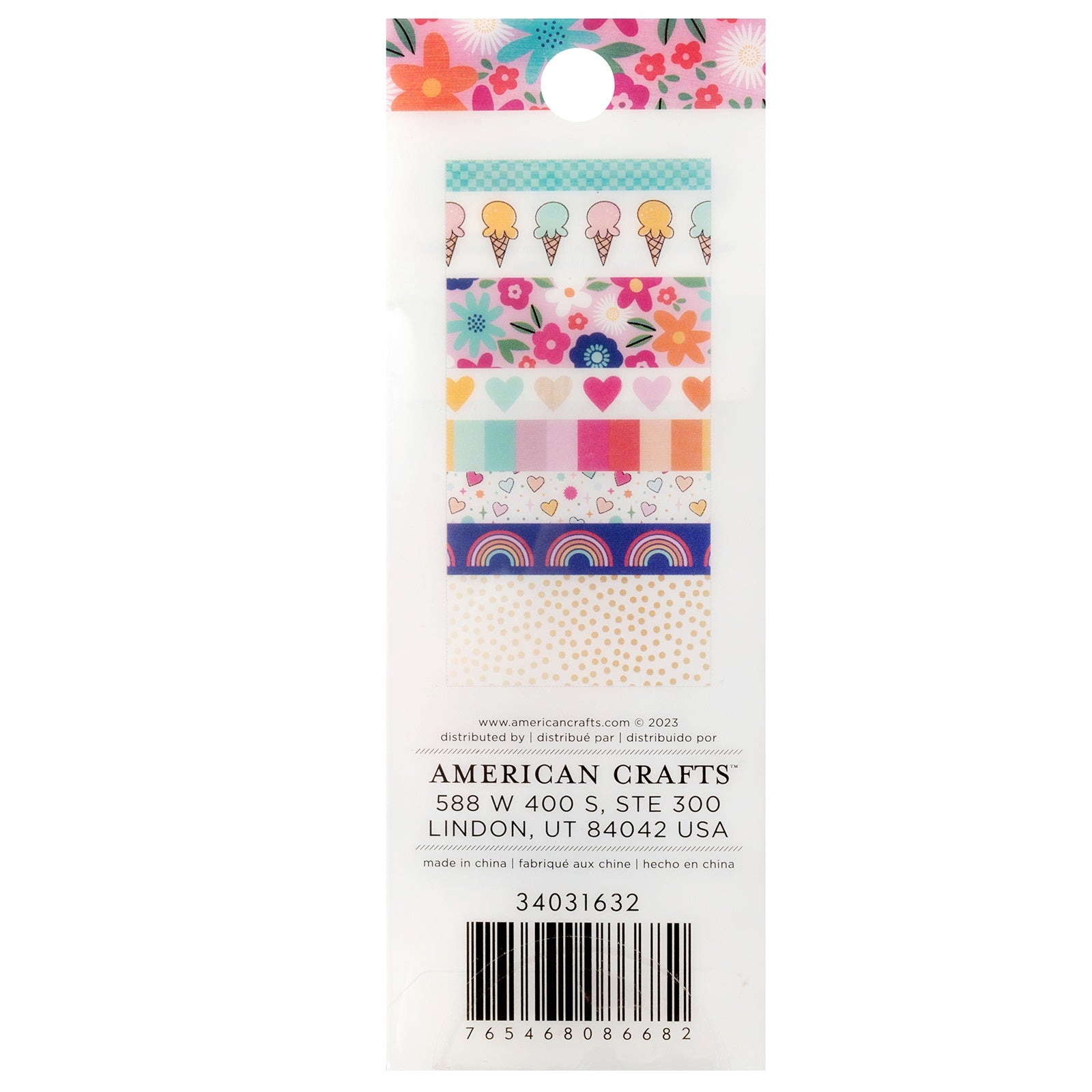 Shimelle Reasons To Smile Washi Tape - 8 Pack