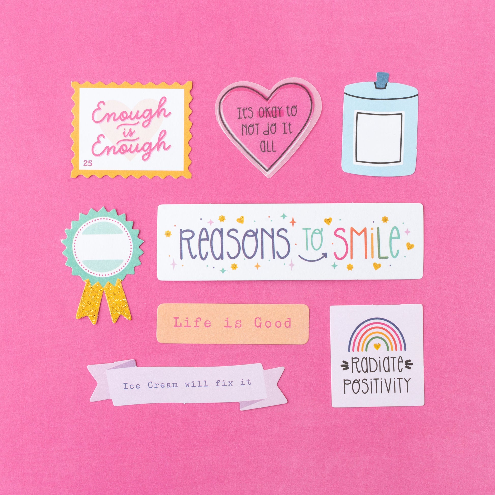 Shimelle Reasons To Smile Journaling Ephemera Set