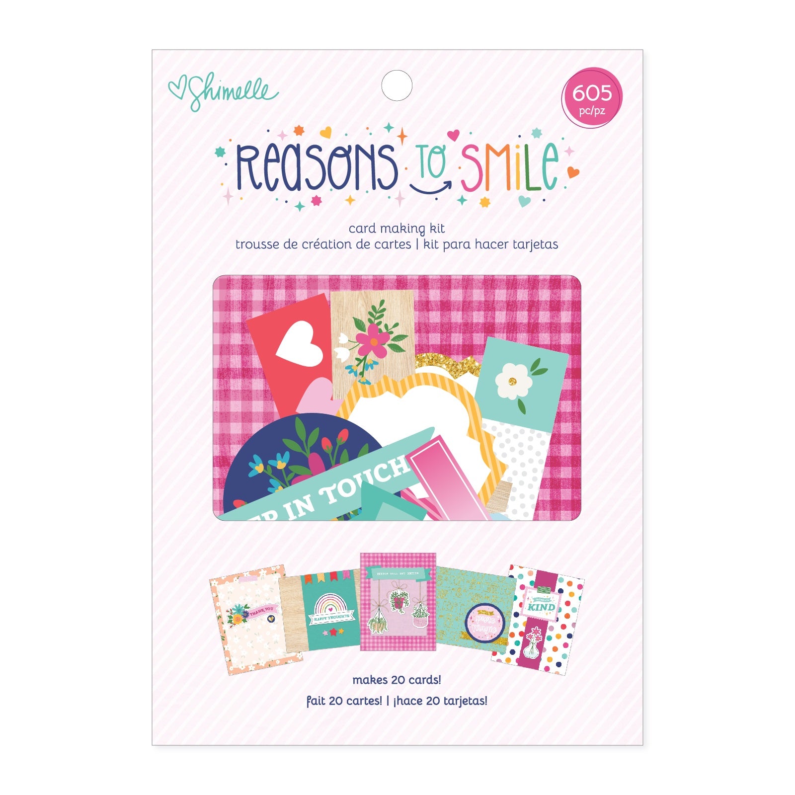 Shimelle Reasons To Smile Card Making Kit - Makes 20