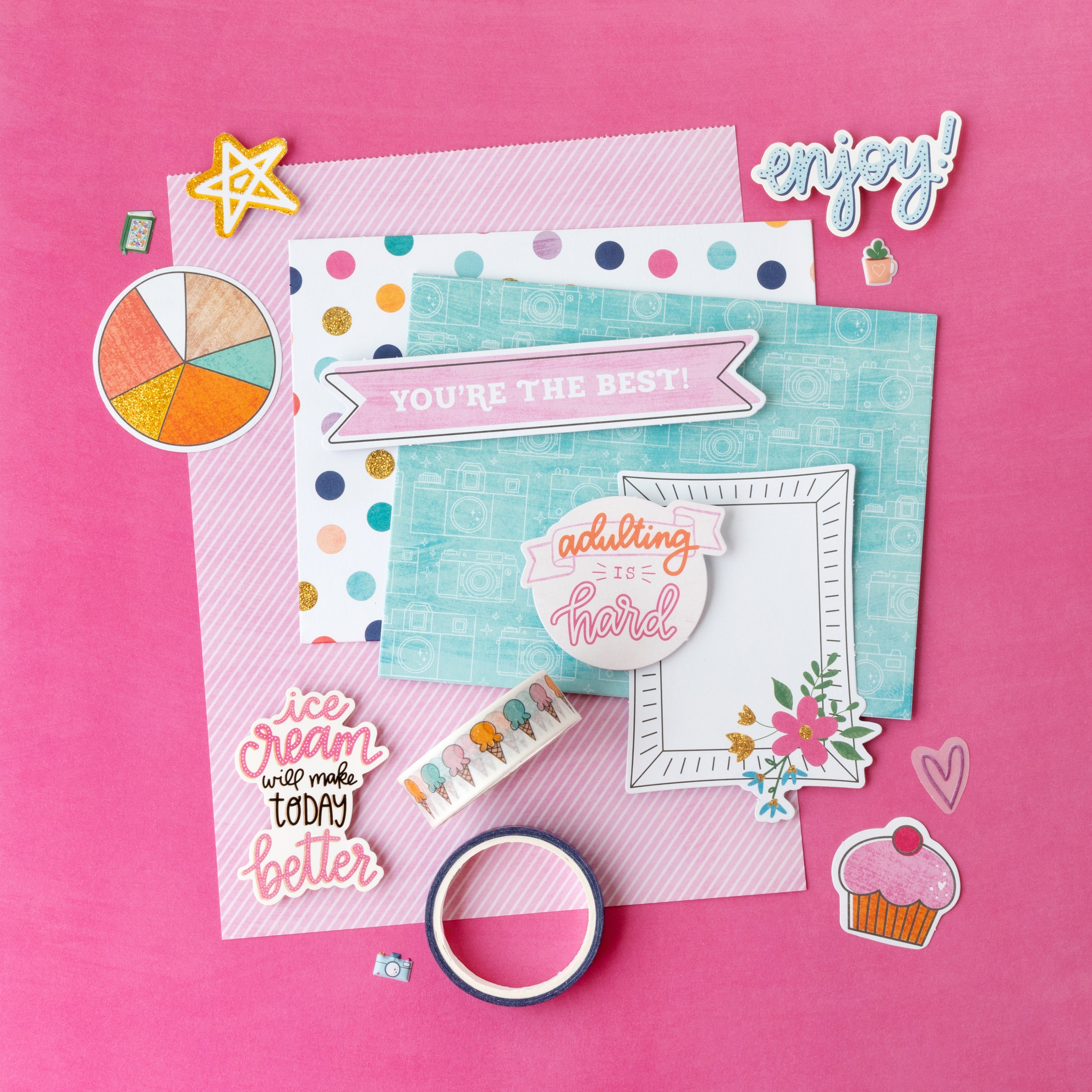 Shimelle Reasons To Smile Card Making Kit - Makes 20