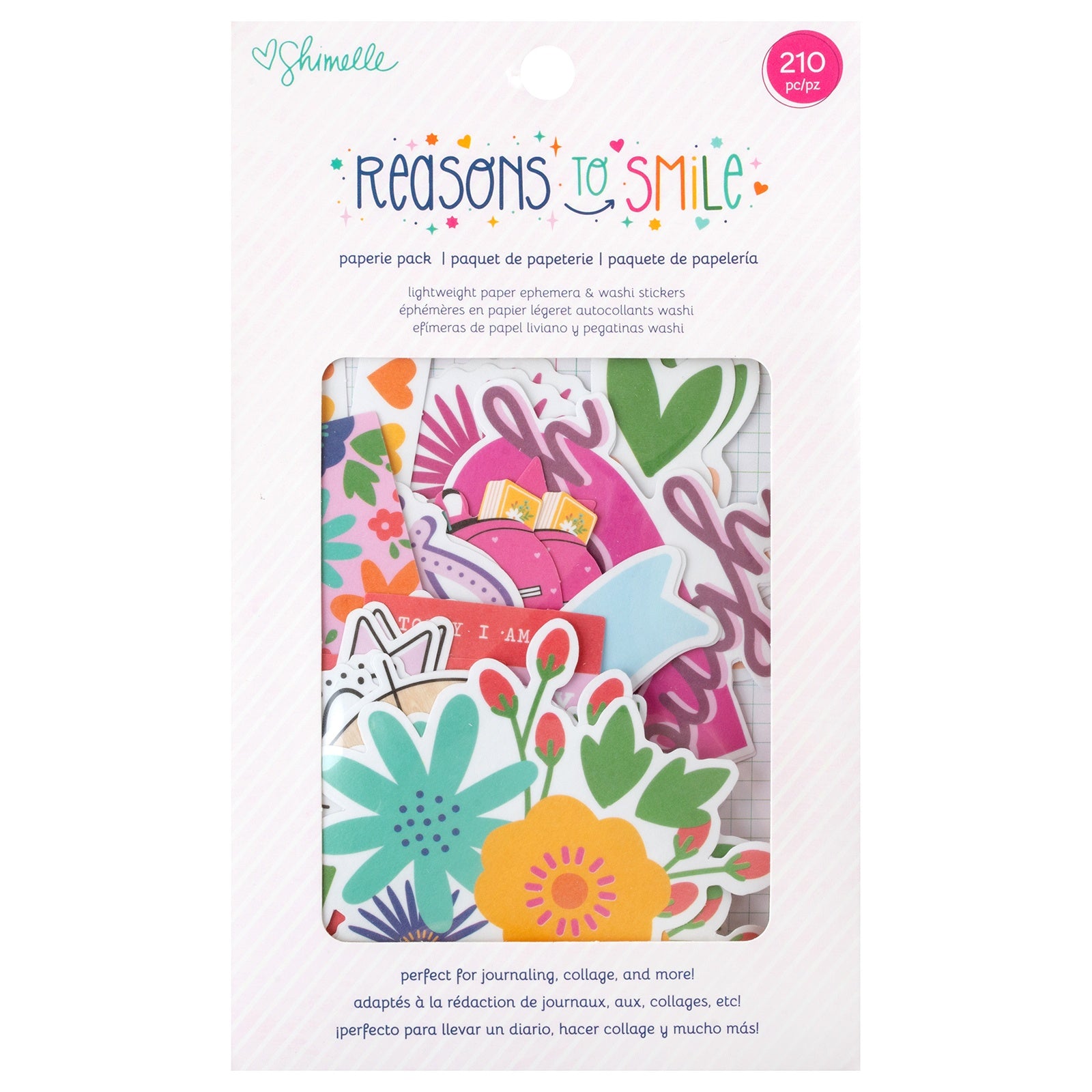 Shimelle Reasons To Smile Paperie Ephemera Pack - 210 Pieces