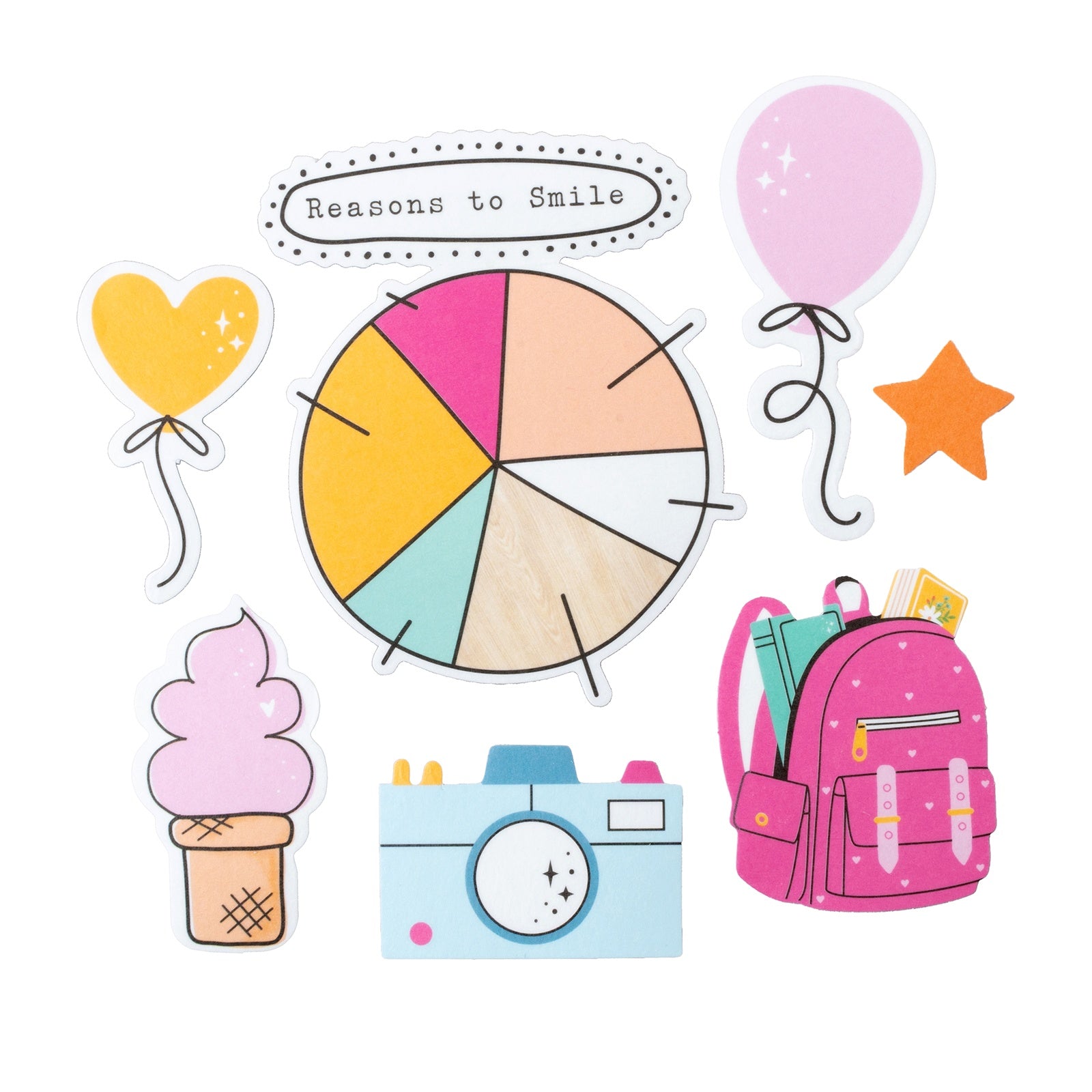 Shimelle Reasons To Smile Paperie Ephemera Pack - 210 Pieces