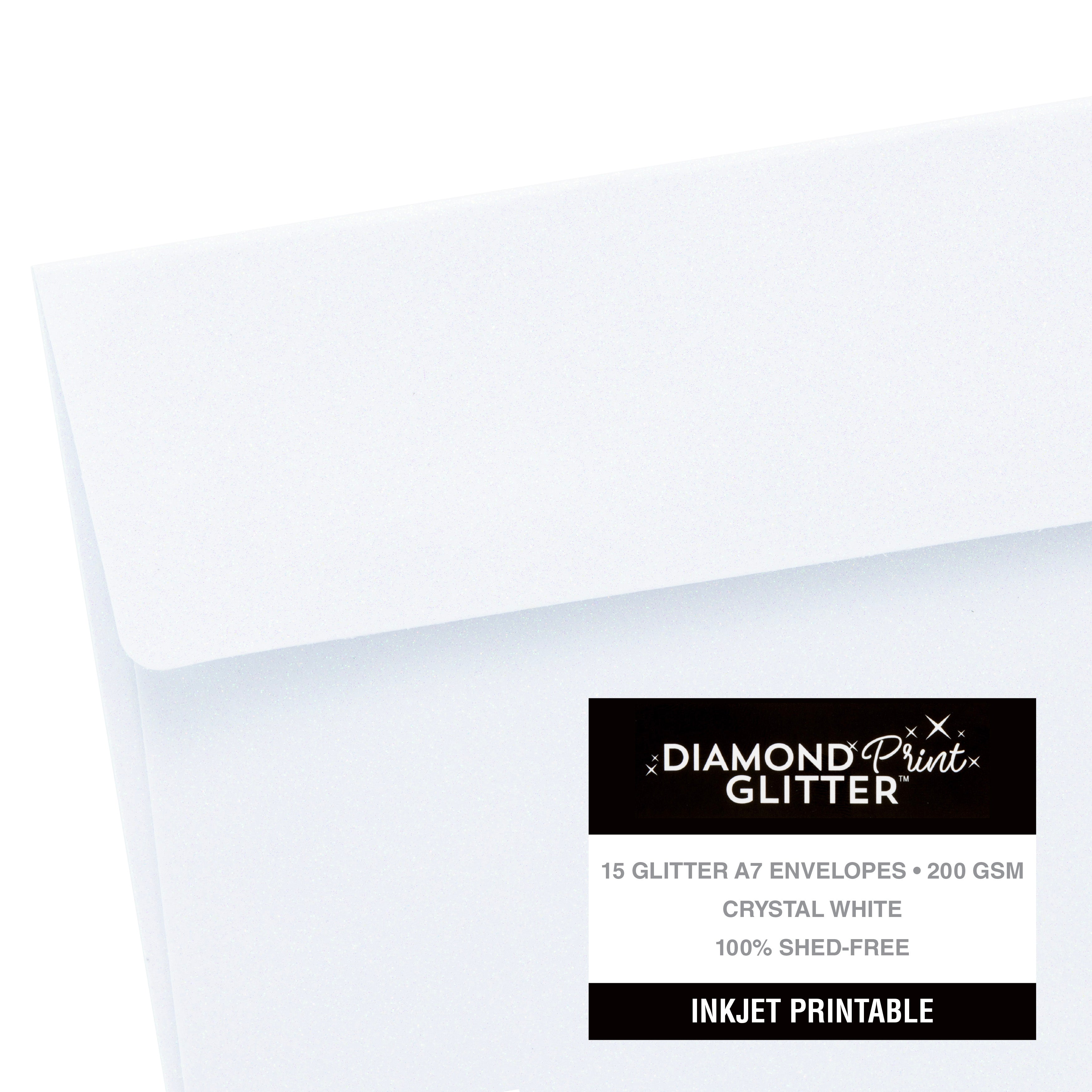 Inkjet Printable Glitter Cards & Envelopes from Harmony Paper - Assorted Styles