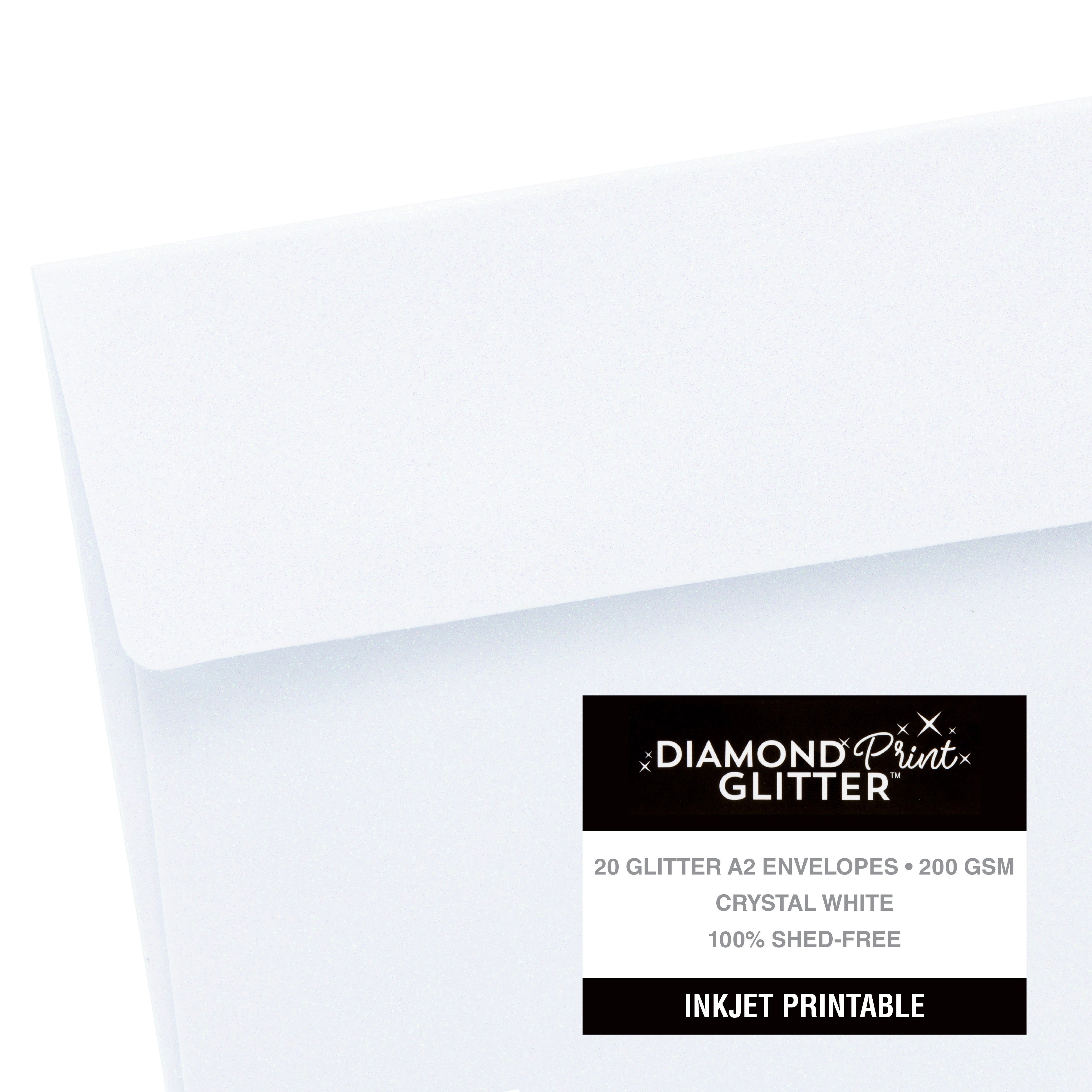 Inkjet Printable Glitter Cards & Envelopes from Harmony Paper - Assorted Styles