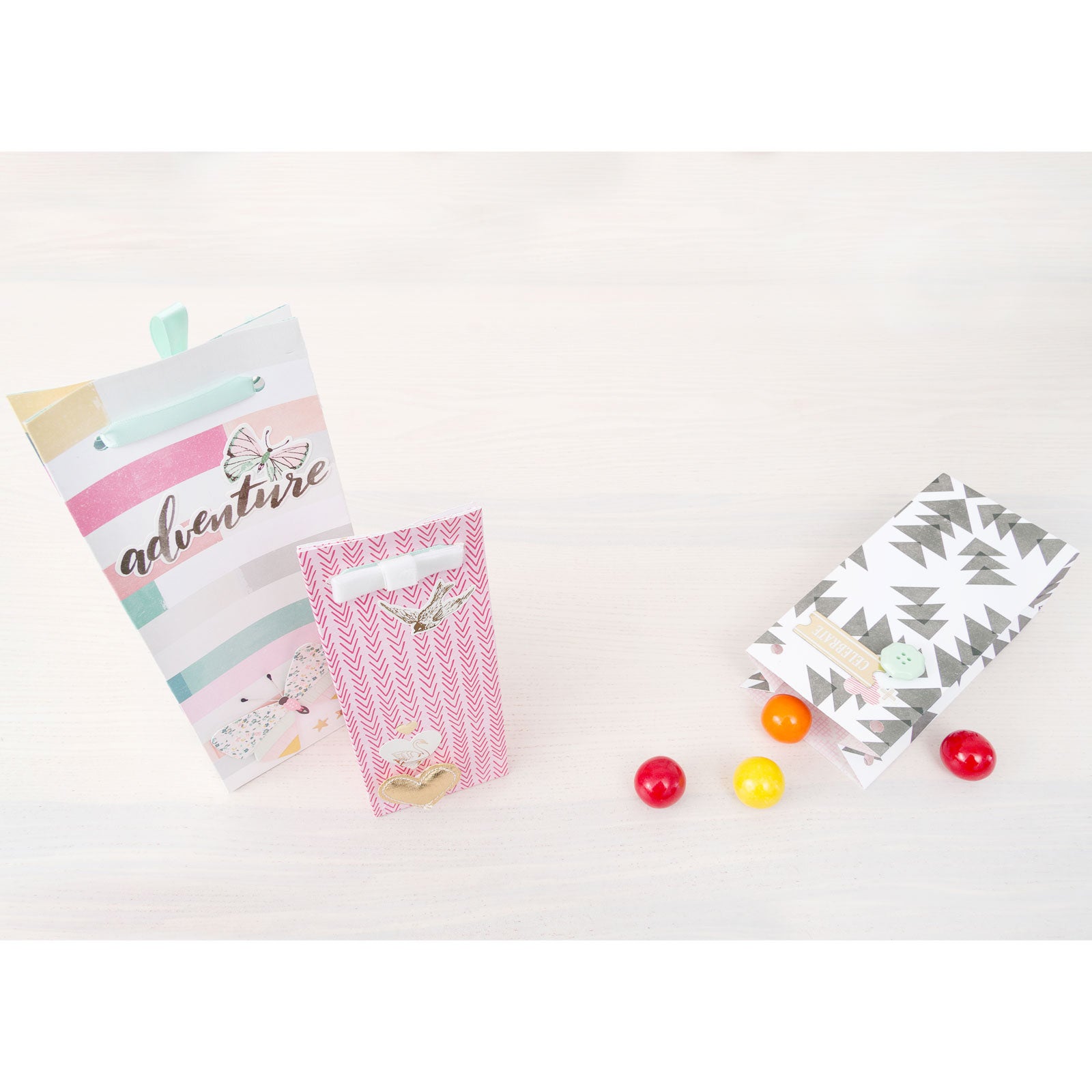 Lifestyle image of handmade gift bags