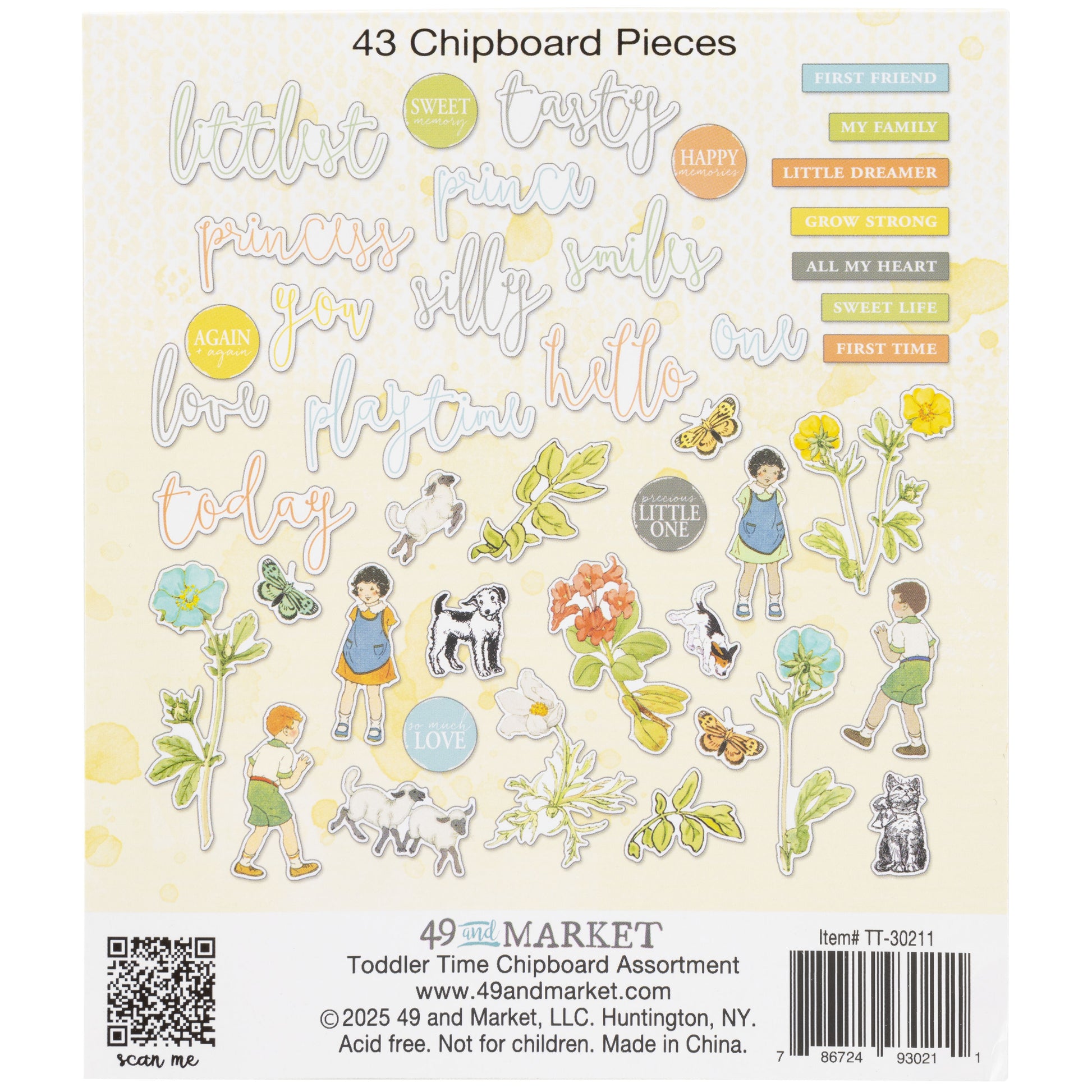 49 and Market Chipboard Shapes
