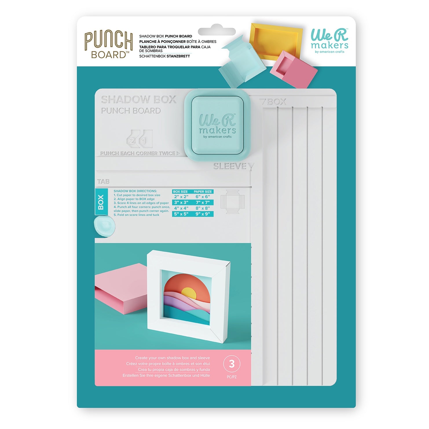 We R Makers Shadow Box Punch Board