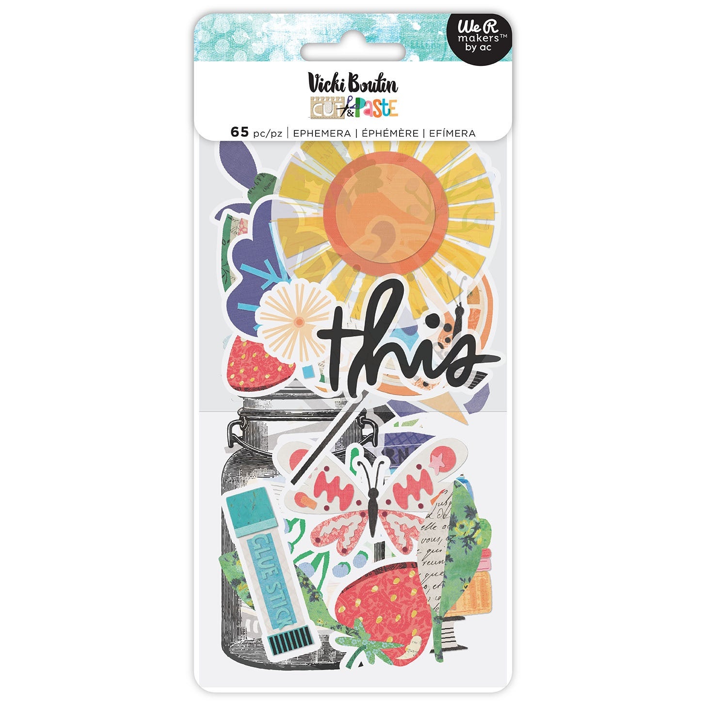 Vicki Boutin Cut & Paste Icons Ephemera, 65 pcs
