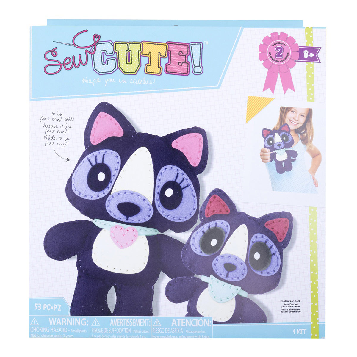 AC Kids Felt Sewing Kit - Cat and Kitten