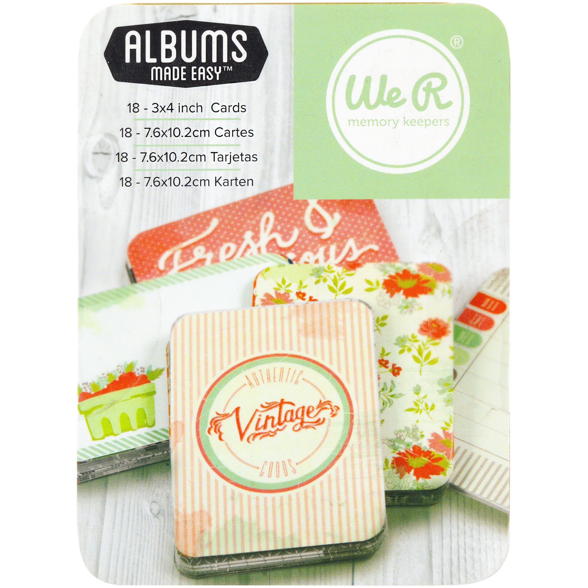 Albums Made Easy 3x4" Vintage Garden Journaling Cards Set