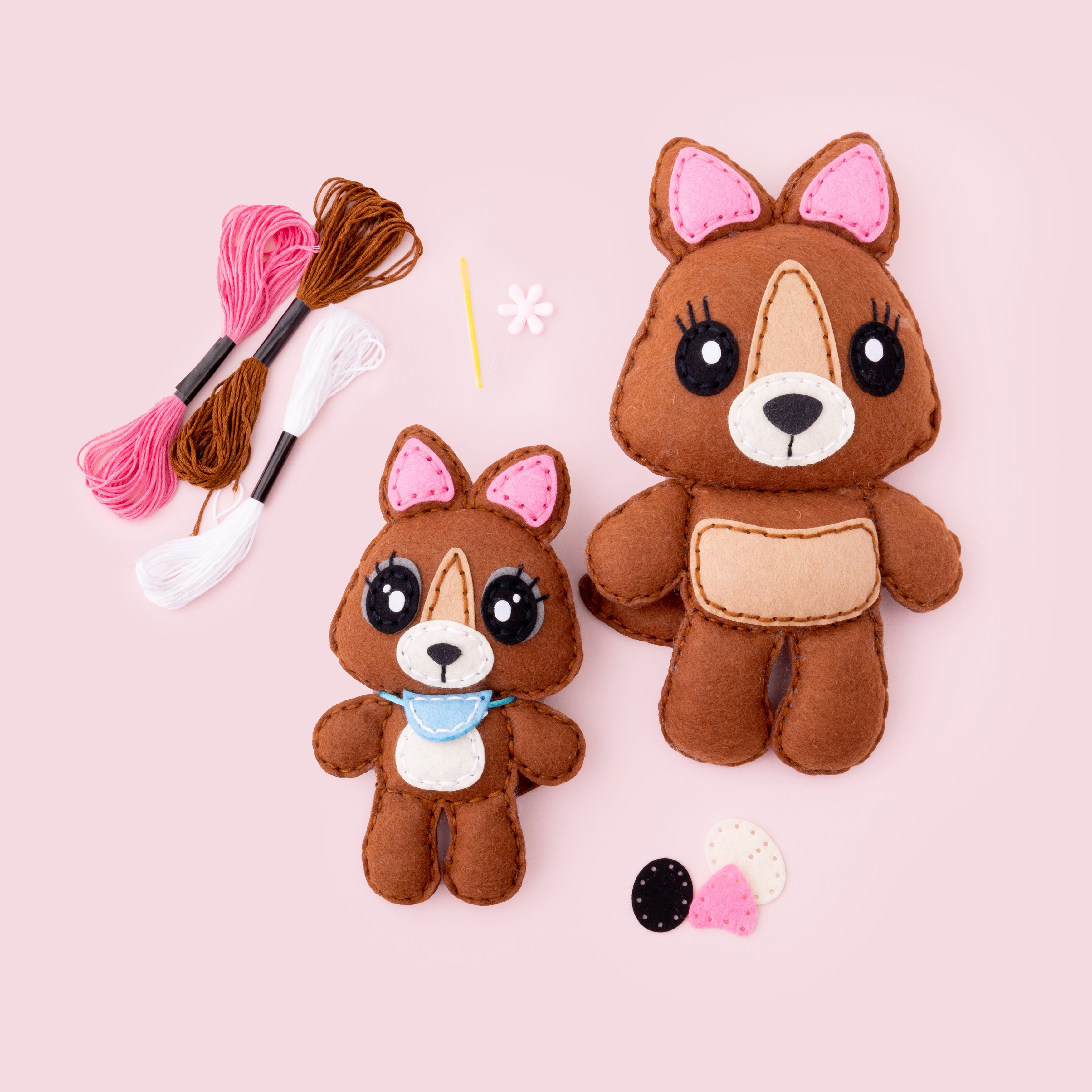 AC Kids Felt Sewing Kit - Kangaroo and Joey