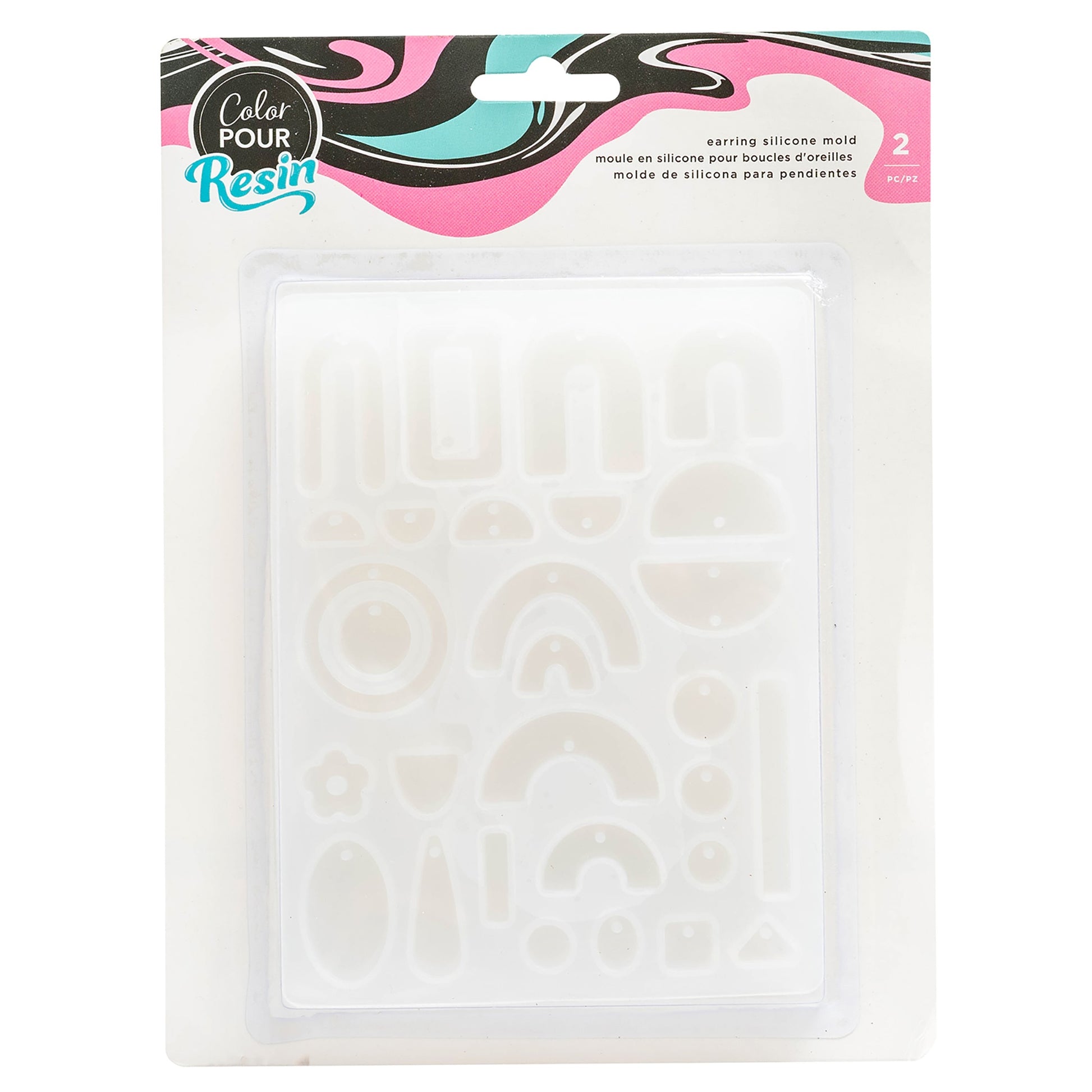 AC Color Pour Earrings Resin Mold Set