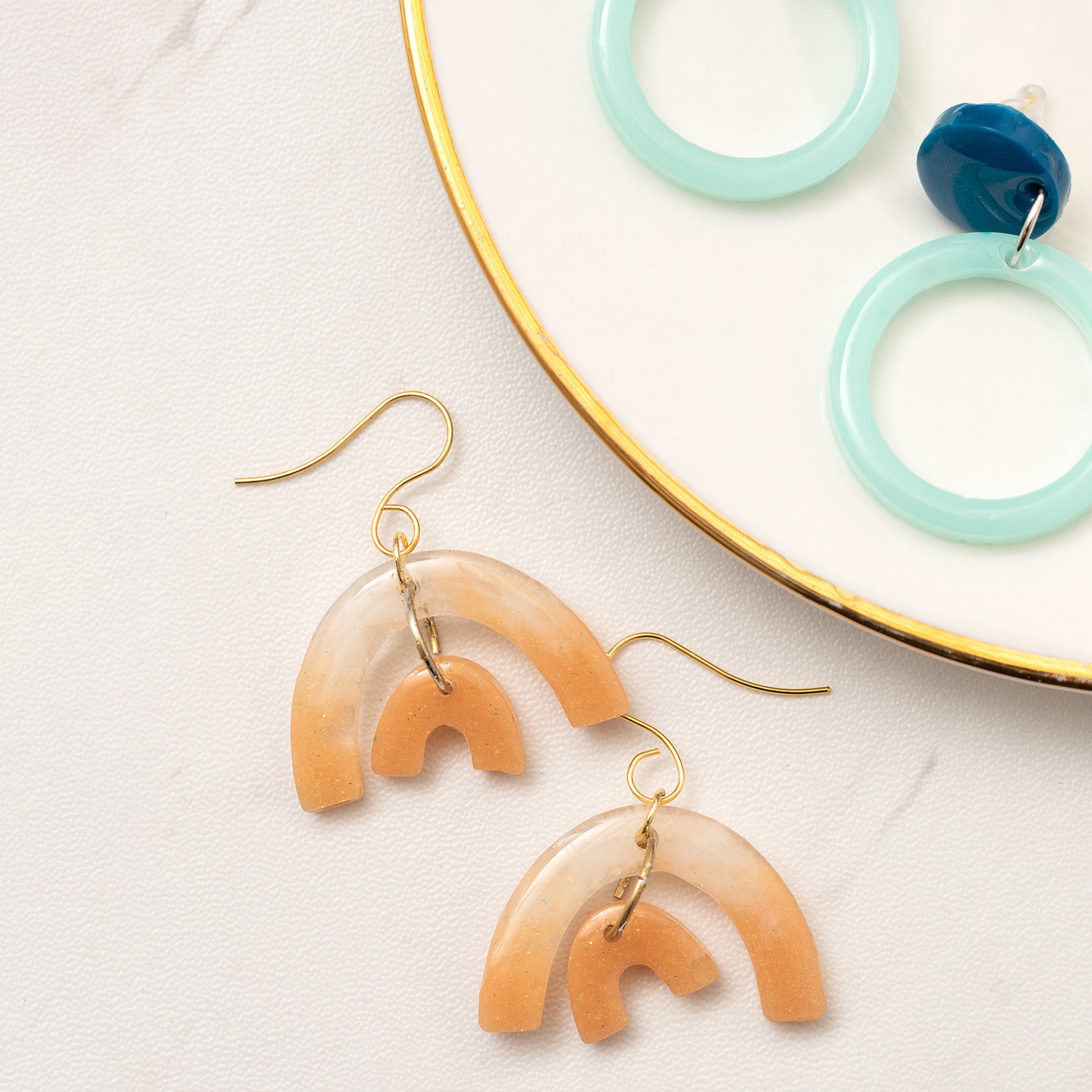 AC Color Pour Earrings Resin Mold Set