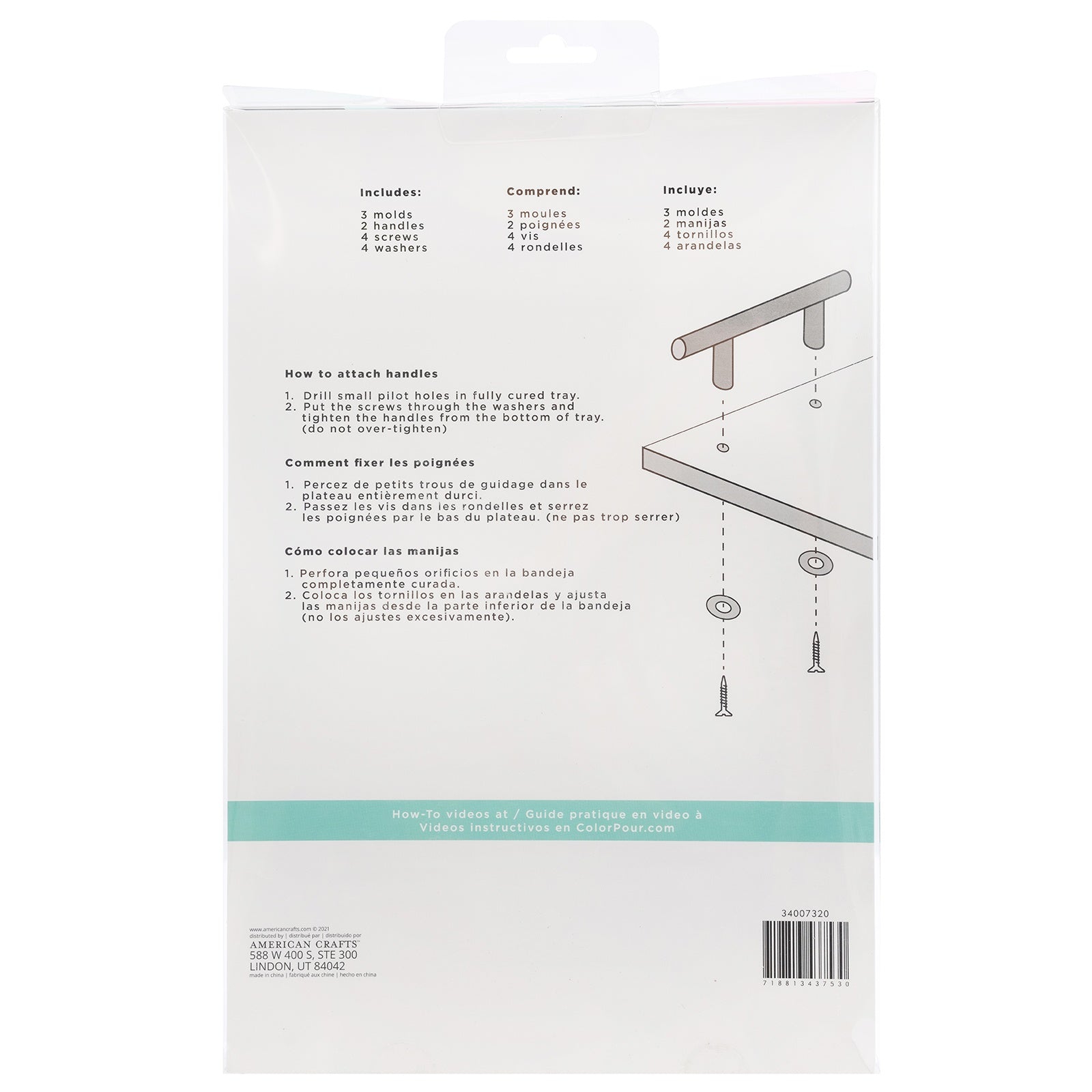 AC Color Pour Resin Mold Set - Tray and Coaster