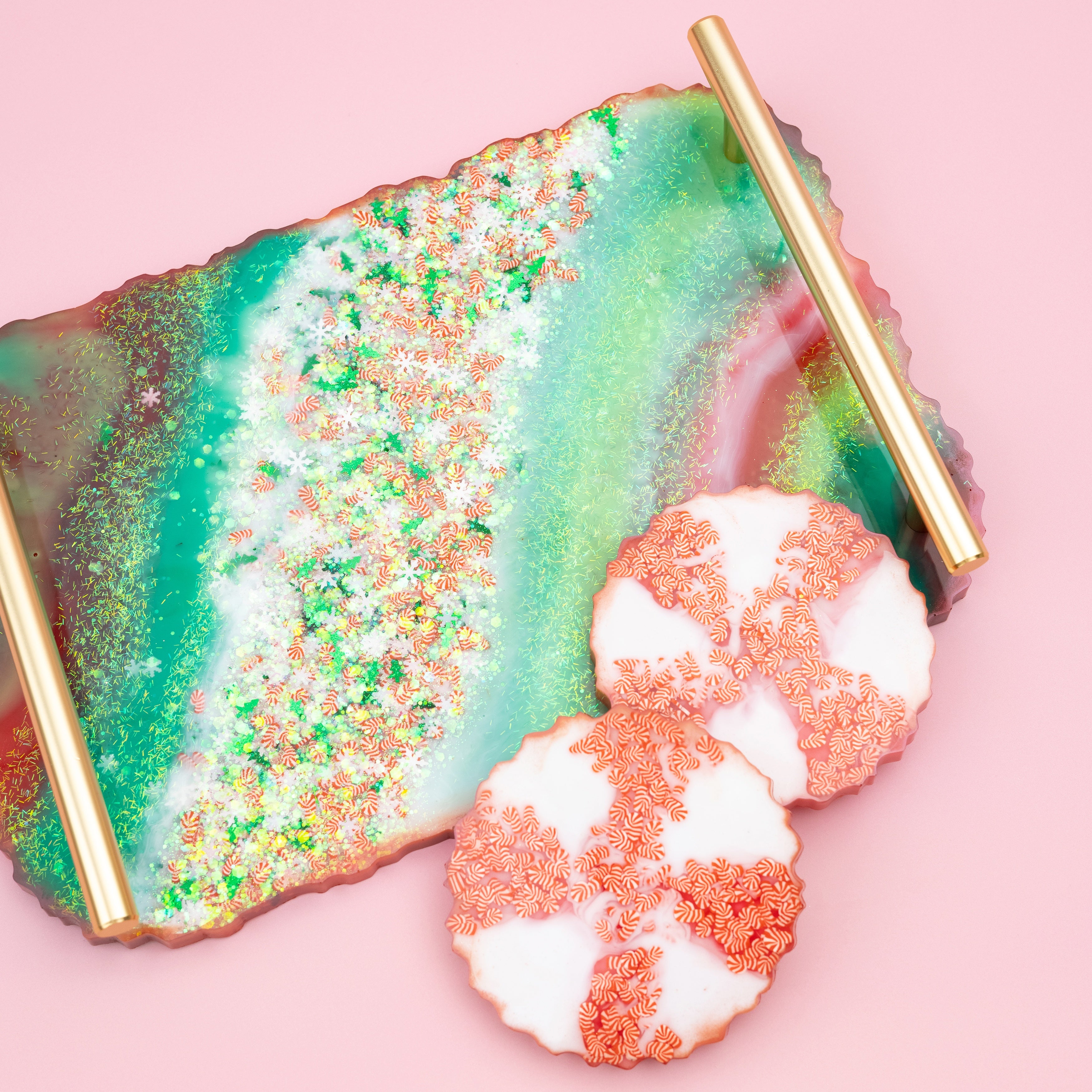 AC Color Pour Resin Mold Set - Tray and Coaster