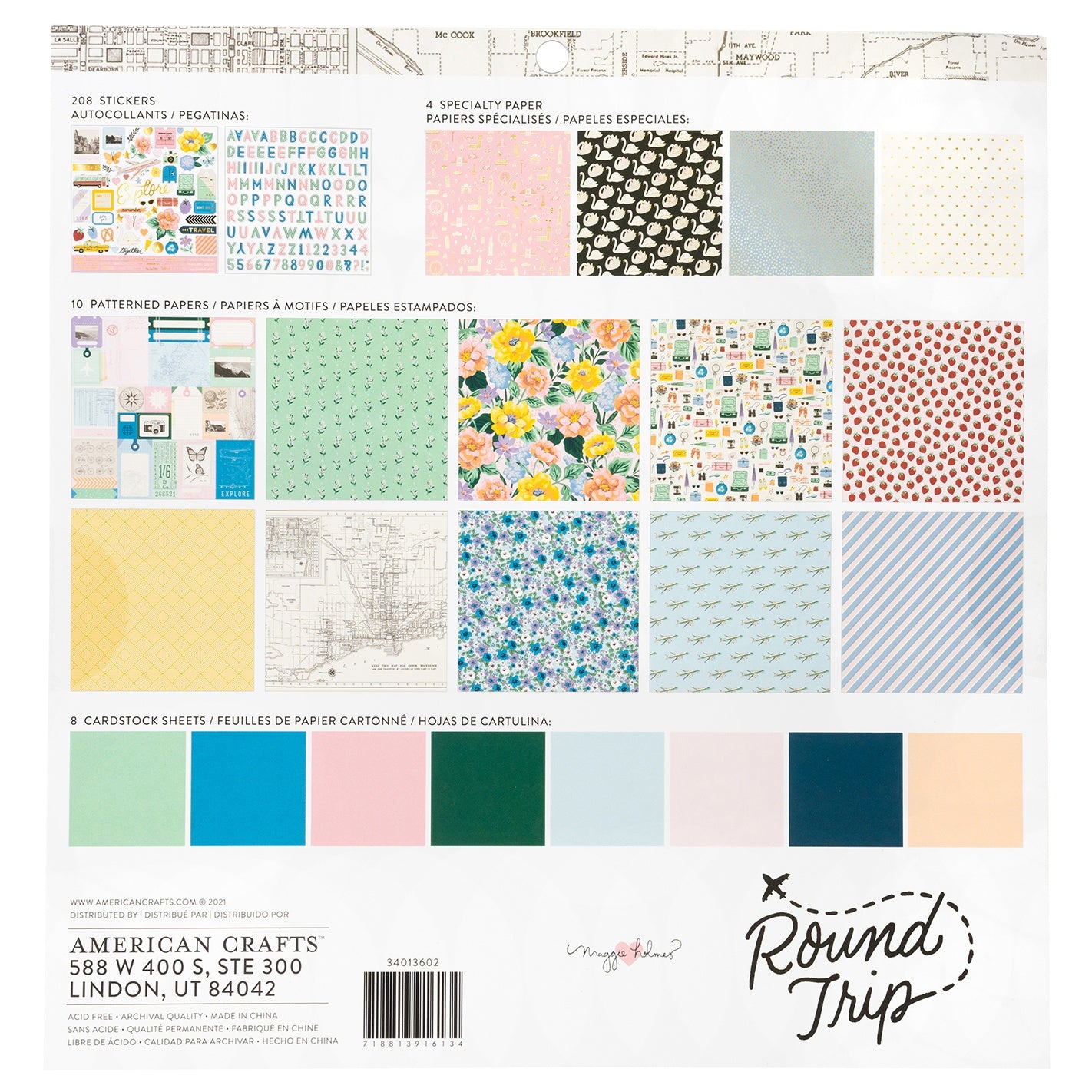 Maggie Holmes Round Trip 12x12" Project Pad