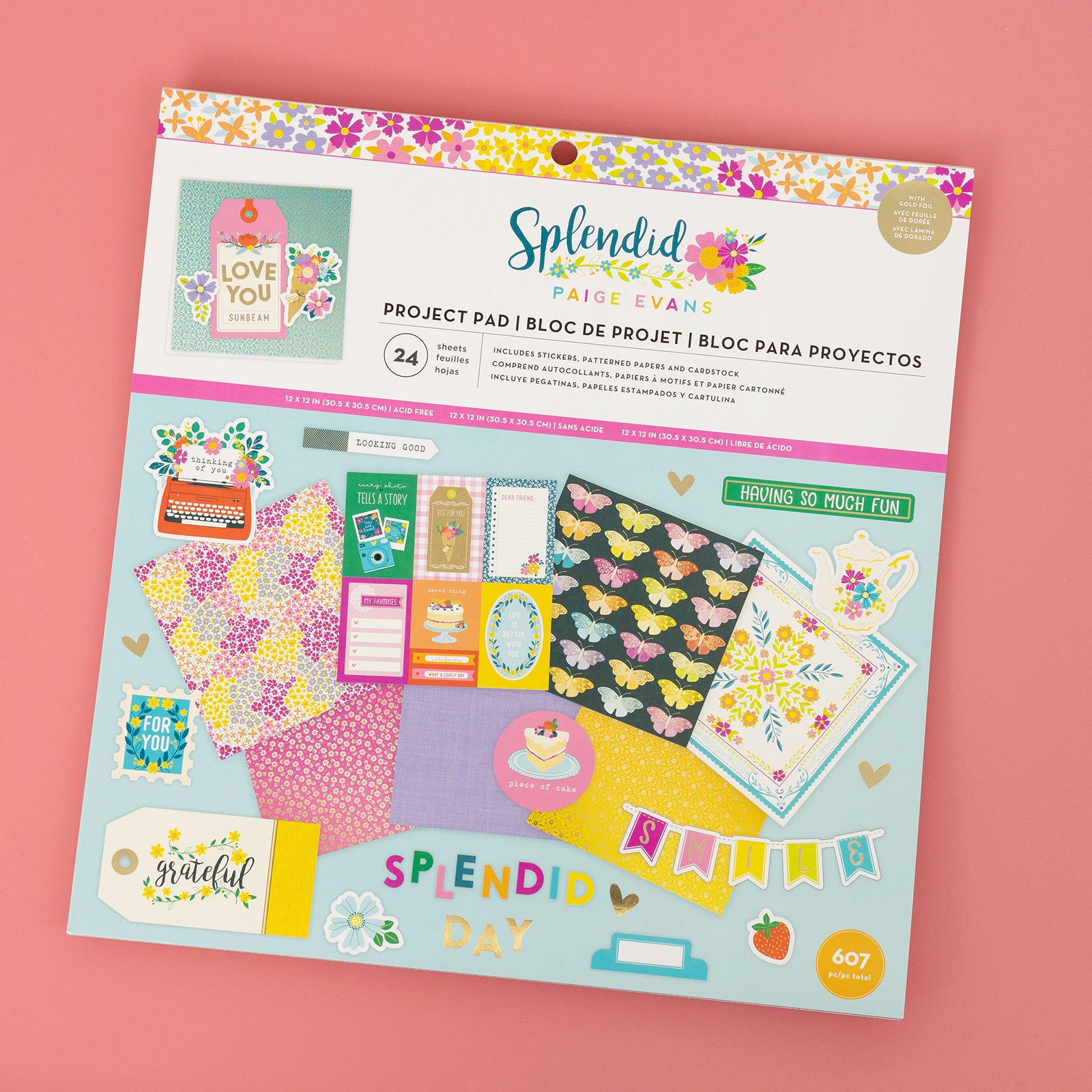 Paige Evans Splendid 12x12" Paper Project Pad