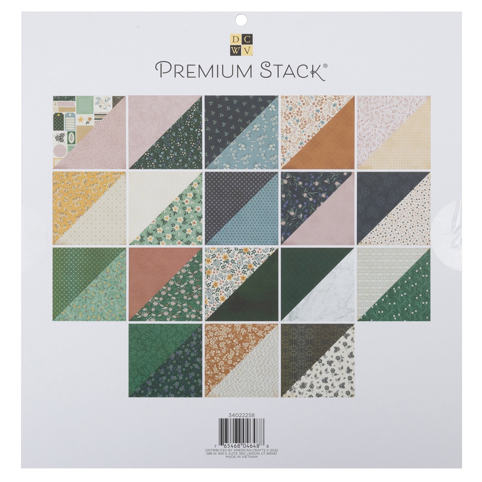 DCWV 12x12" Premium Paper Pack - Assorted Styles