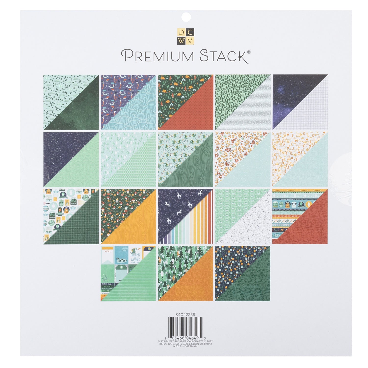 DCWV 12x12" Premium Paper Pack - Assorted Styles