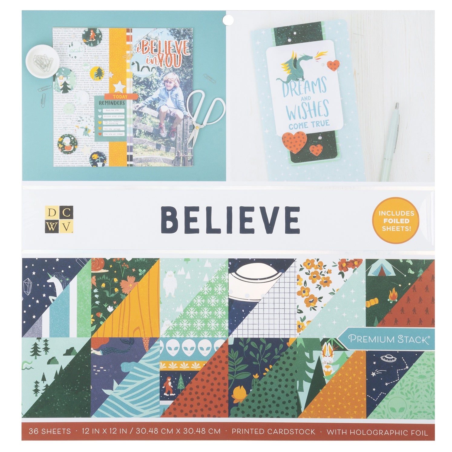 DCWV 12x12" Premium Paper Pack