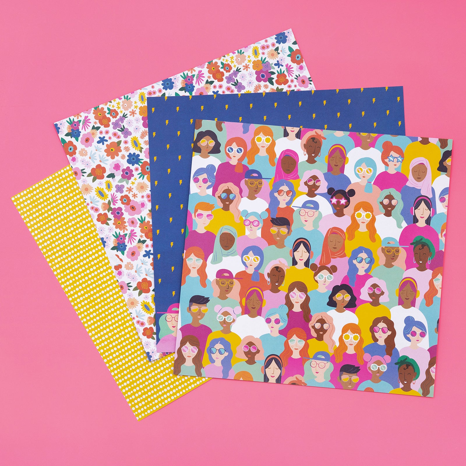 Damask Love Girl Power 12x12" Paper Pad