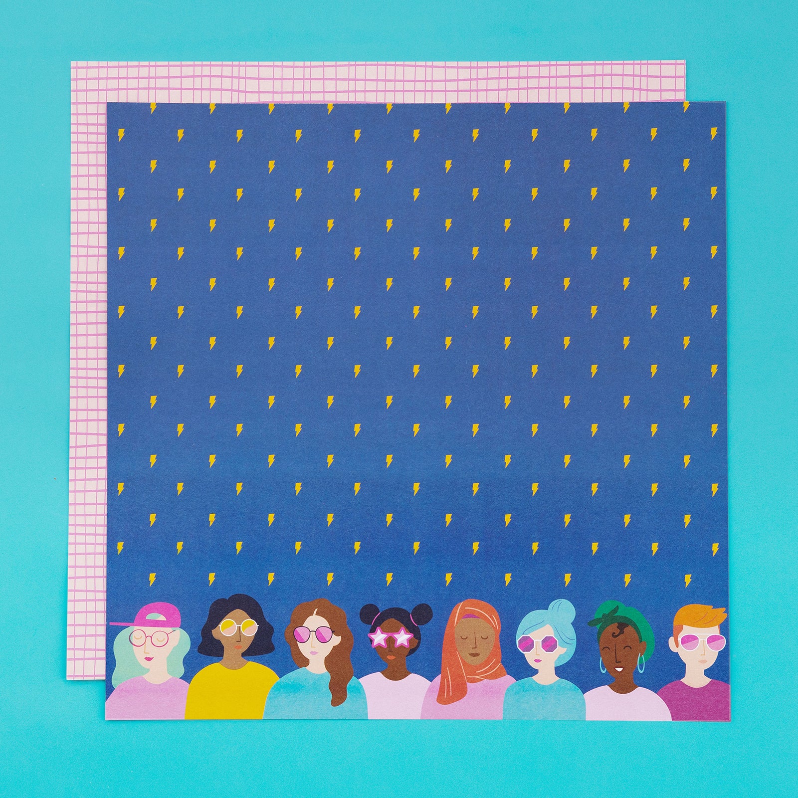 Damask Love Girl Power 12x12" Paper Pad