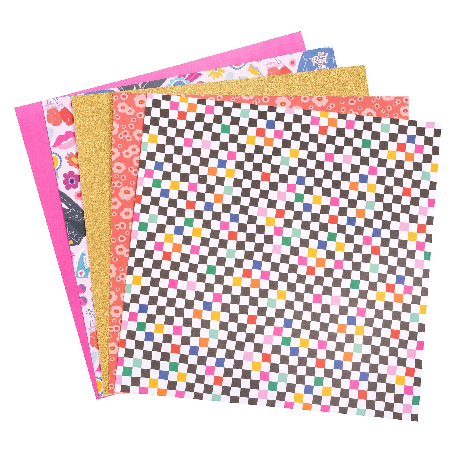 Damask Love Girl Power 12x12" Project Pad
