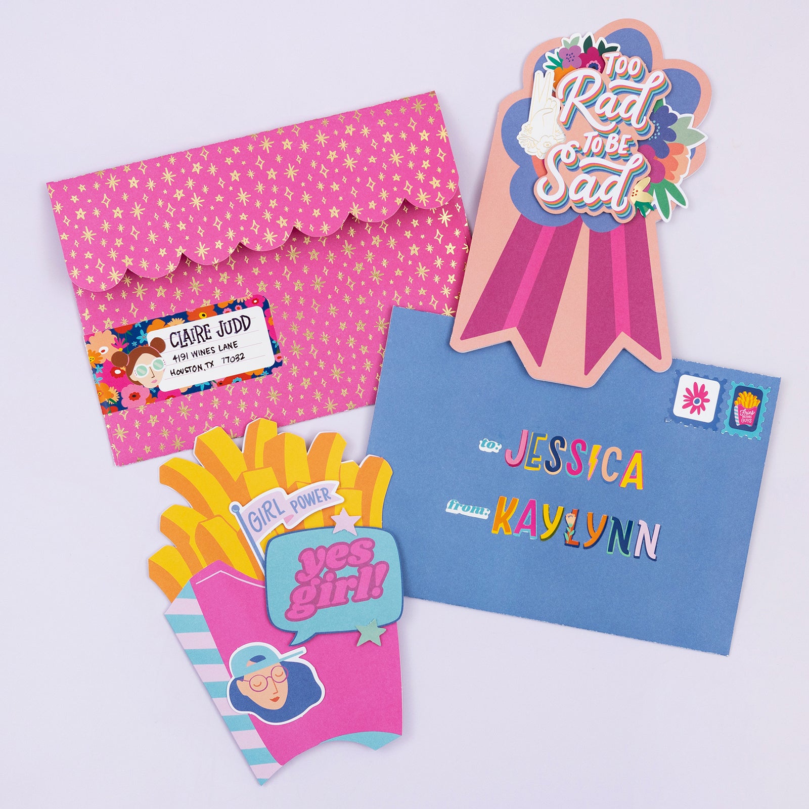 Damask Love Girl Power 12x12" Project Pad