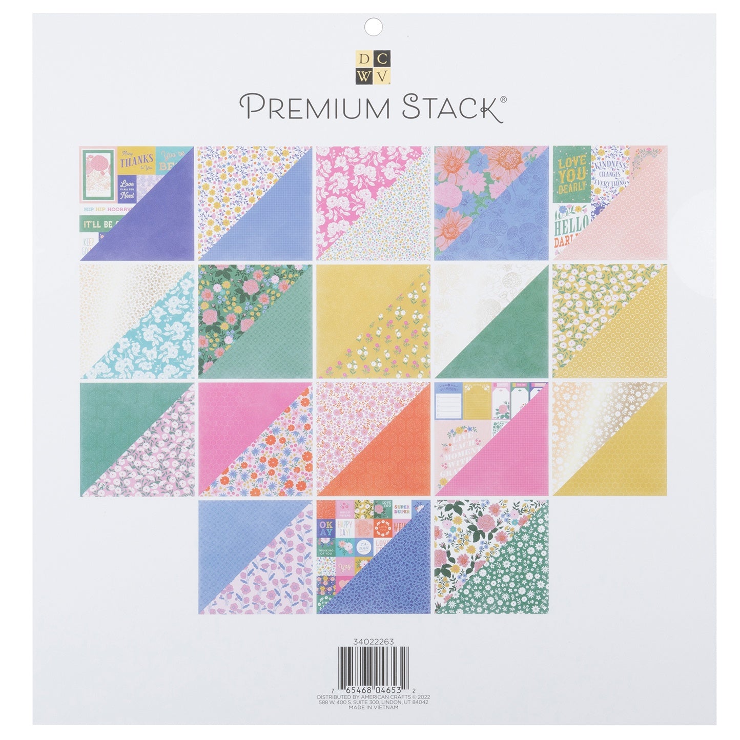 DCWV 12x12" Premium Paper Pack - Assorted Styles