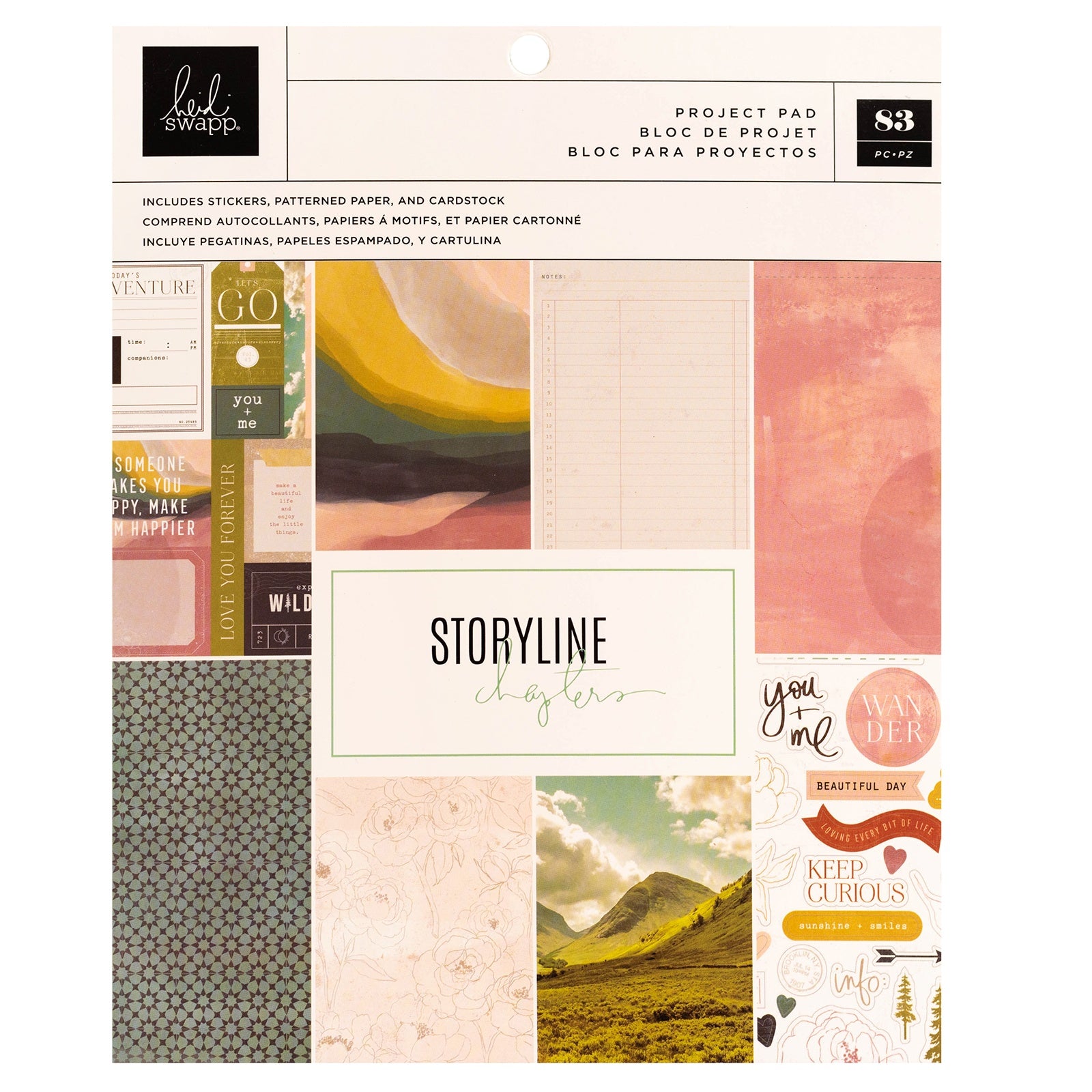 Heidi Swapp Storyline Mountain 12x12" Project Pad