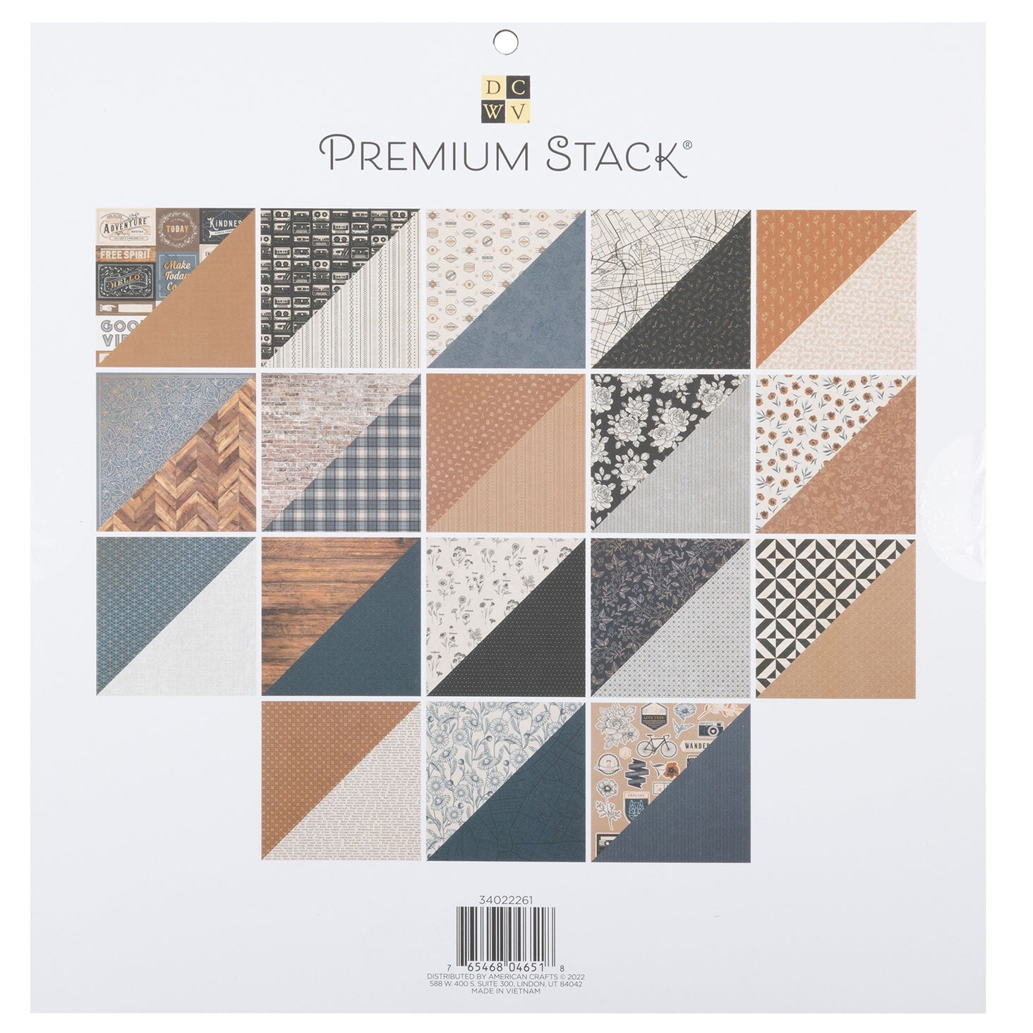 DCWV 12x12" Premium Paper Pack - Assorted Styles