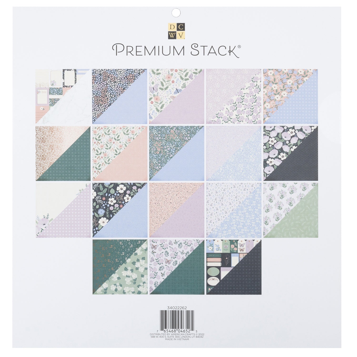 DCWV 12x12" Premium Paper Pack - Assorted Styles