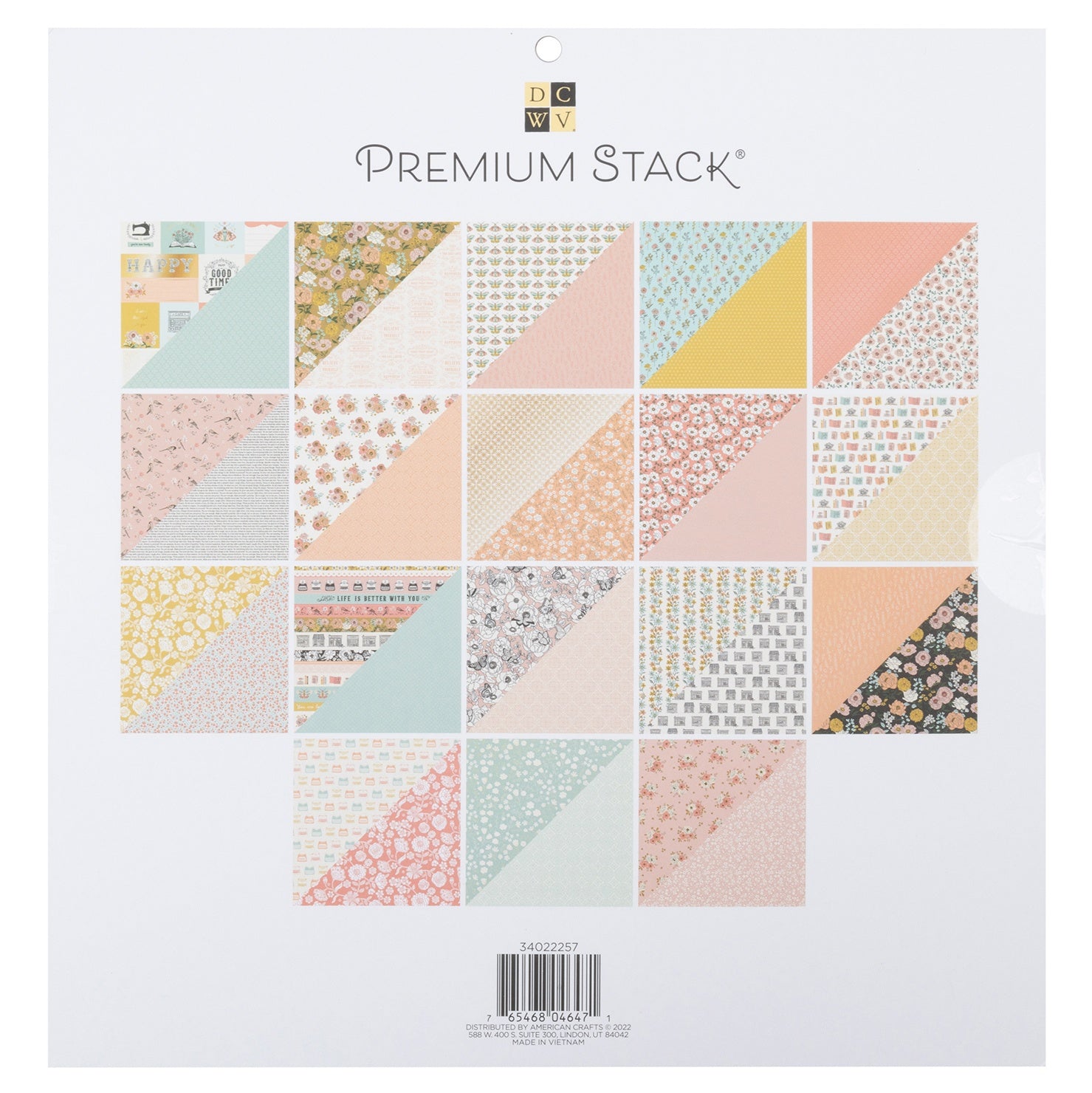 DCWV 12x12" Premium Paper Pack - Assorted Styles